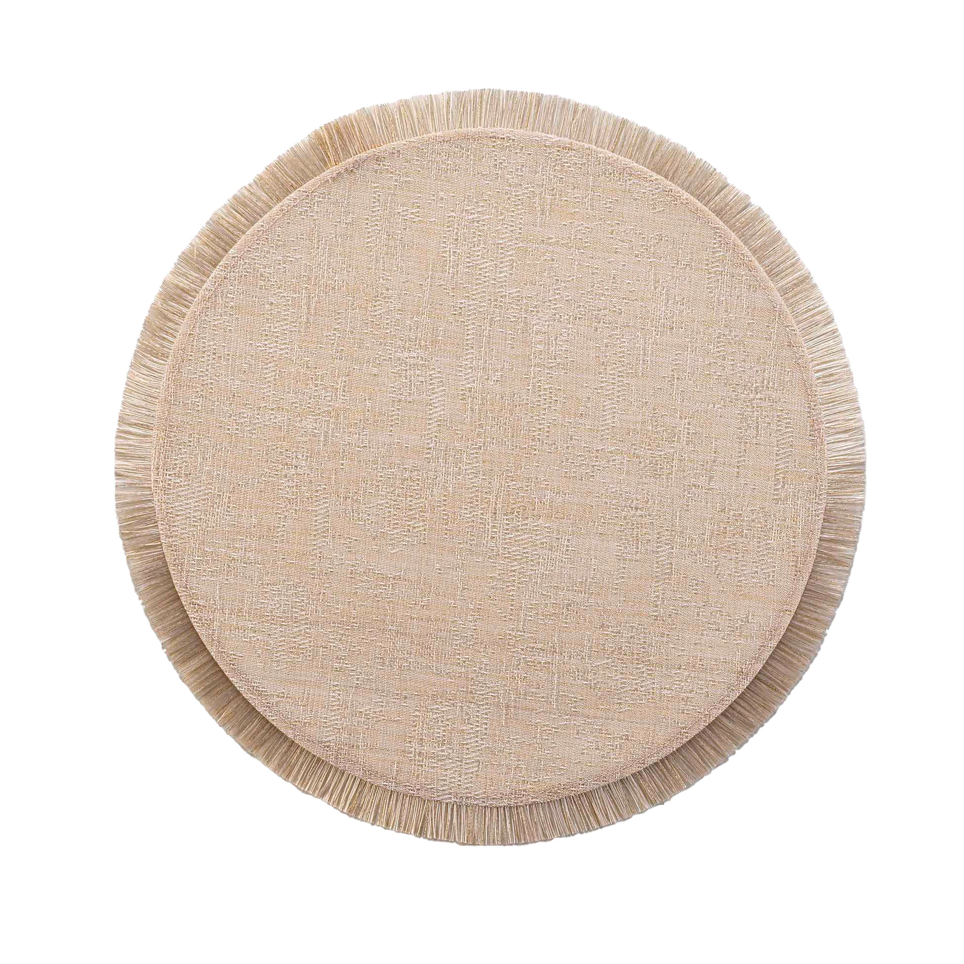 Set de table rond avec fils dorés JOALIE