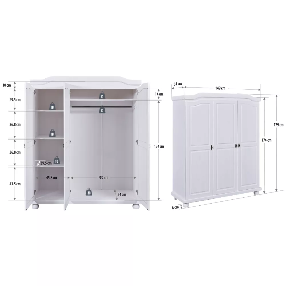 Armoire à vêtements  BASTIAN