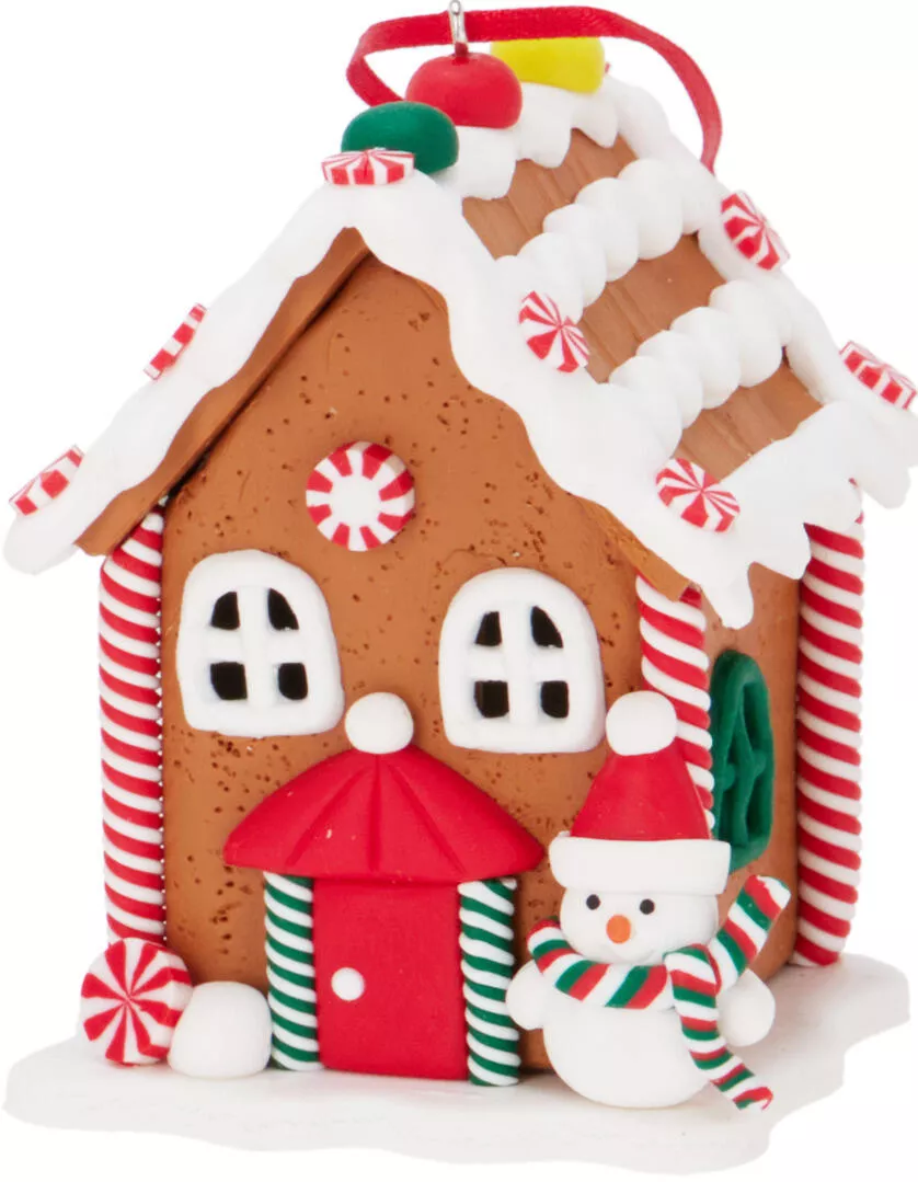 Maison de pain d'épices LED à suspendre CHRISTMAS