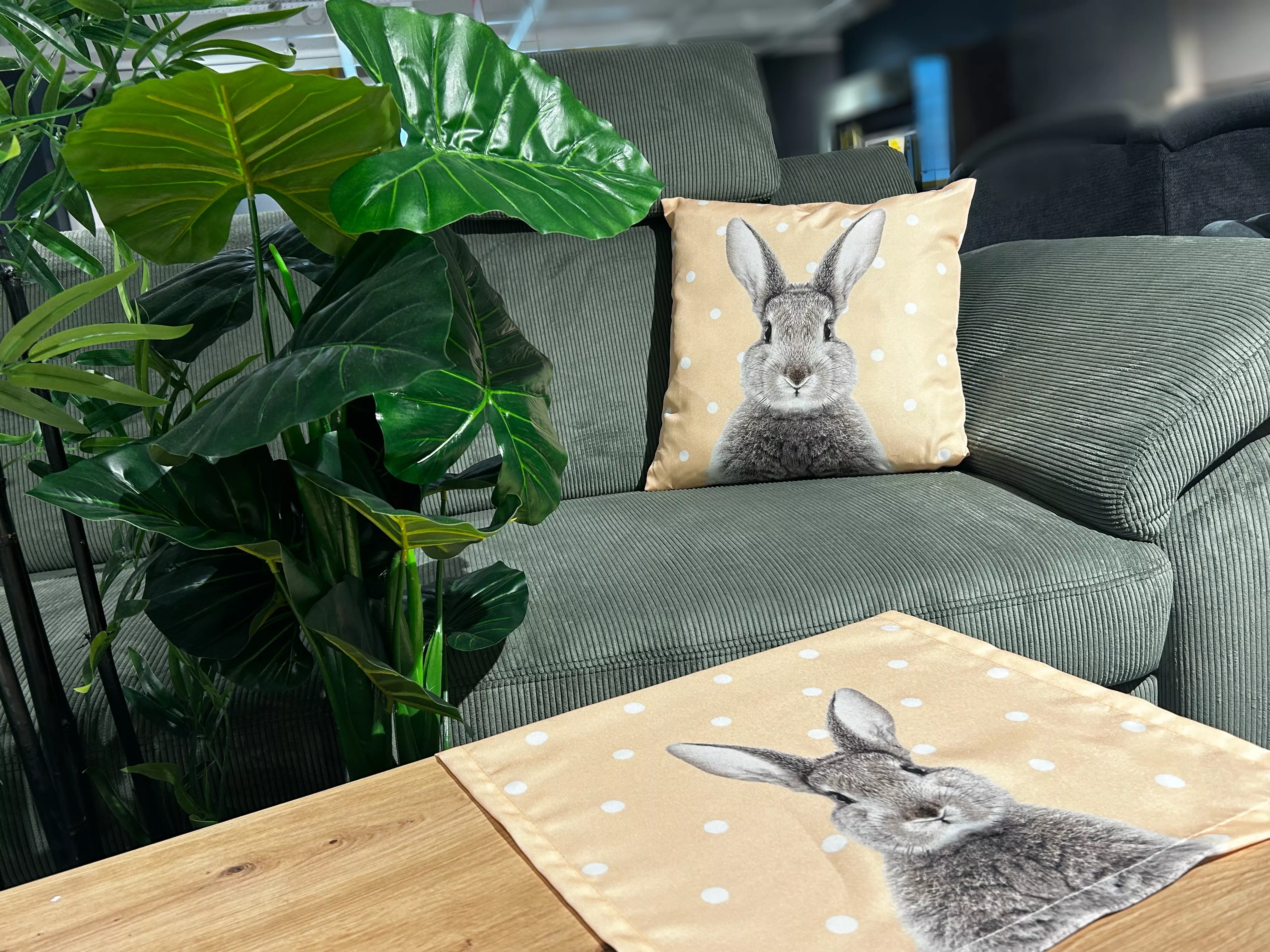 Chemin de table tête de lapin ROGER
