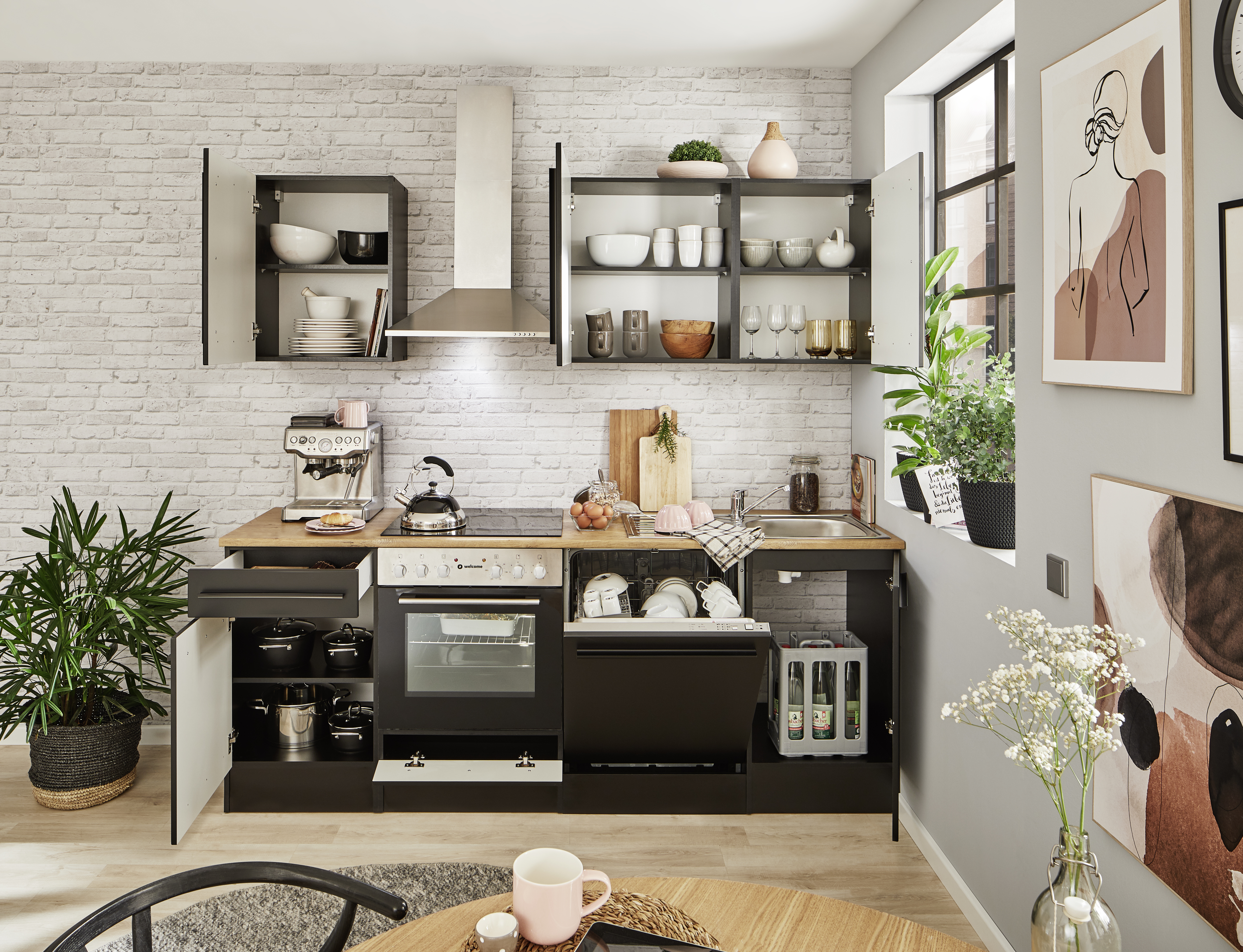 Bloc cuisine avec électroménager JAZZ 8 (bloc cuisine) II