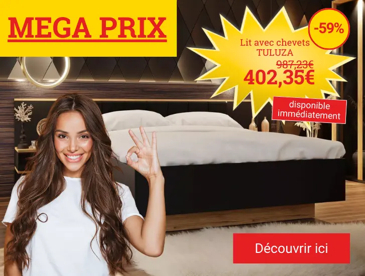 Prix MEGA! Ensemble de lit TULUZA