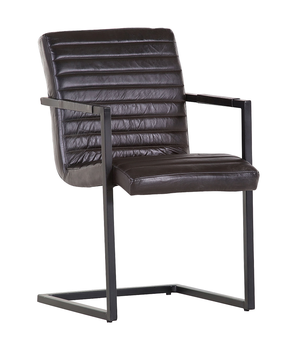 Lot de 2 chaises à piètement luge BARCELONA Lot de 2 chaises à piètement luge BARCELONA