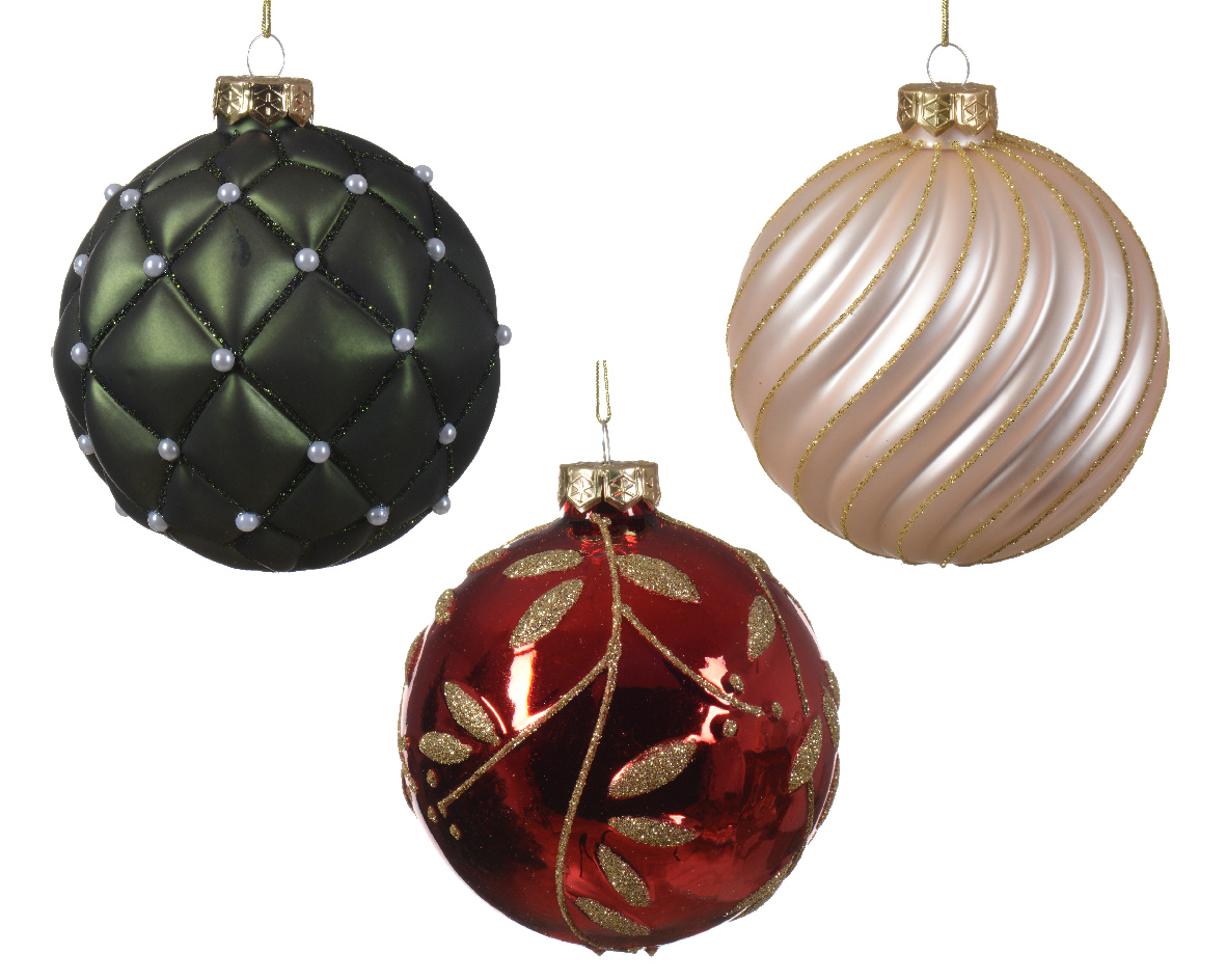 Boule en verre CHRISTMAS