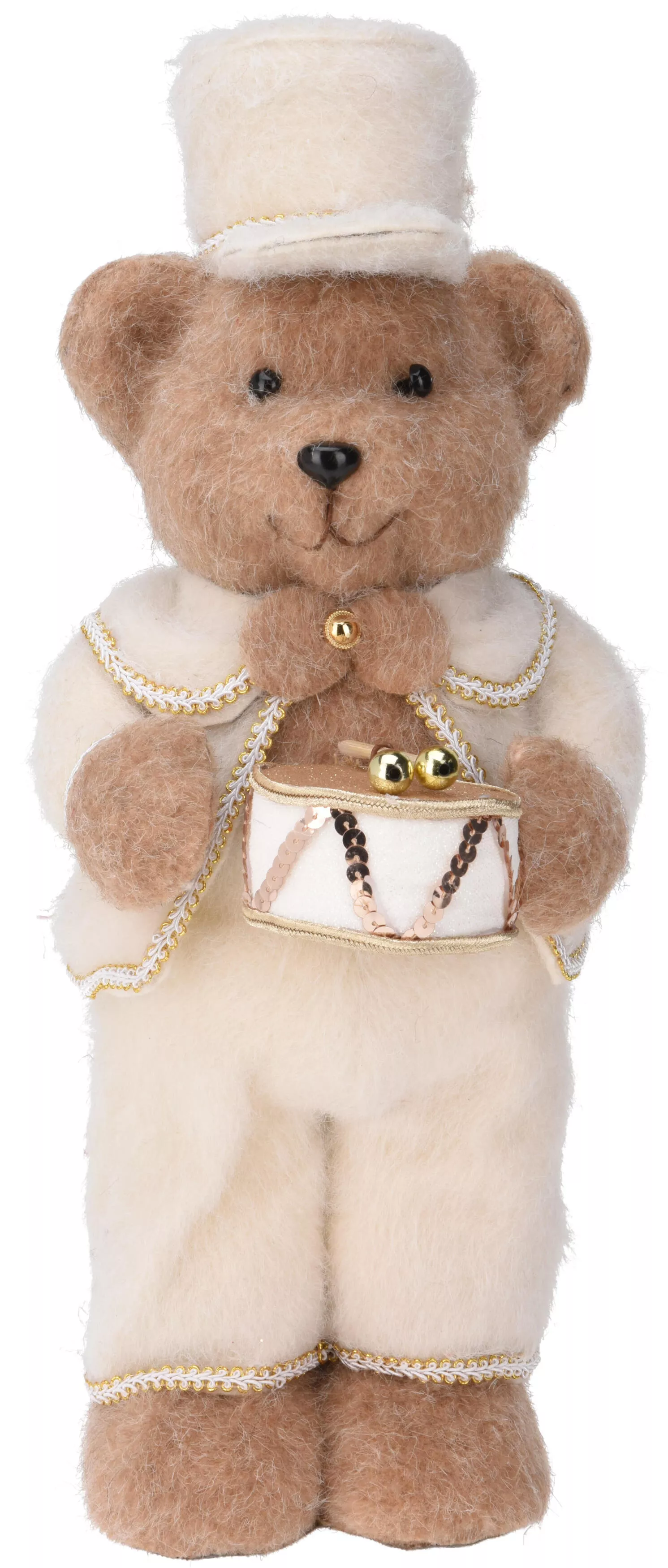 Ours en peluche avec tambour CHRISTMAS
