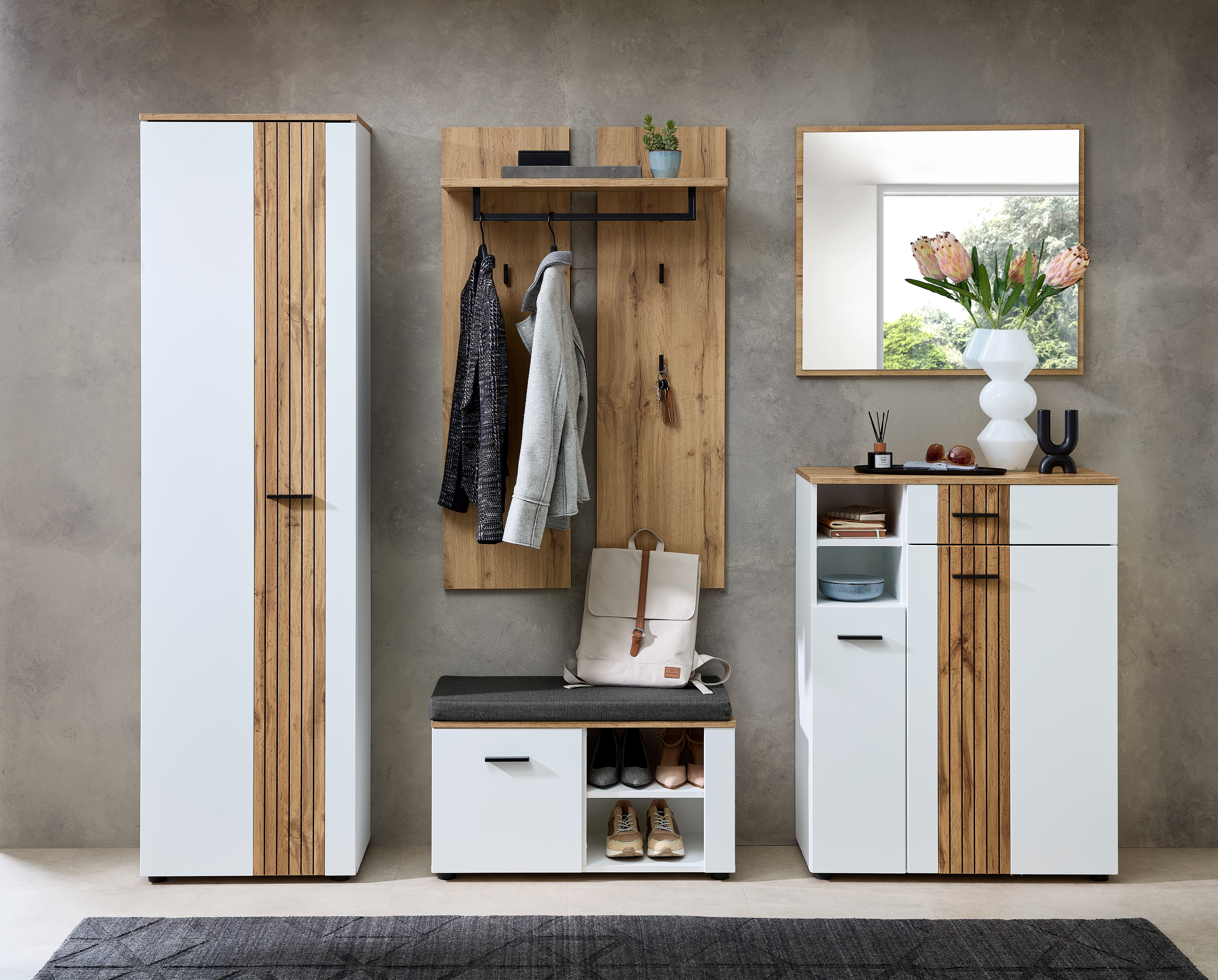 Vestiaire combiné 5 éléments MECHELN Vestiaire combiné 5 éléments MECHELN