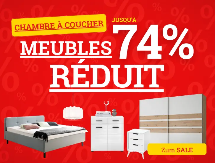 Meubles de chambre à coucher avec jusqu'à 74 % de réduction