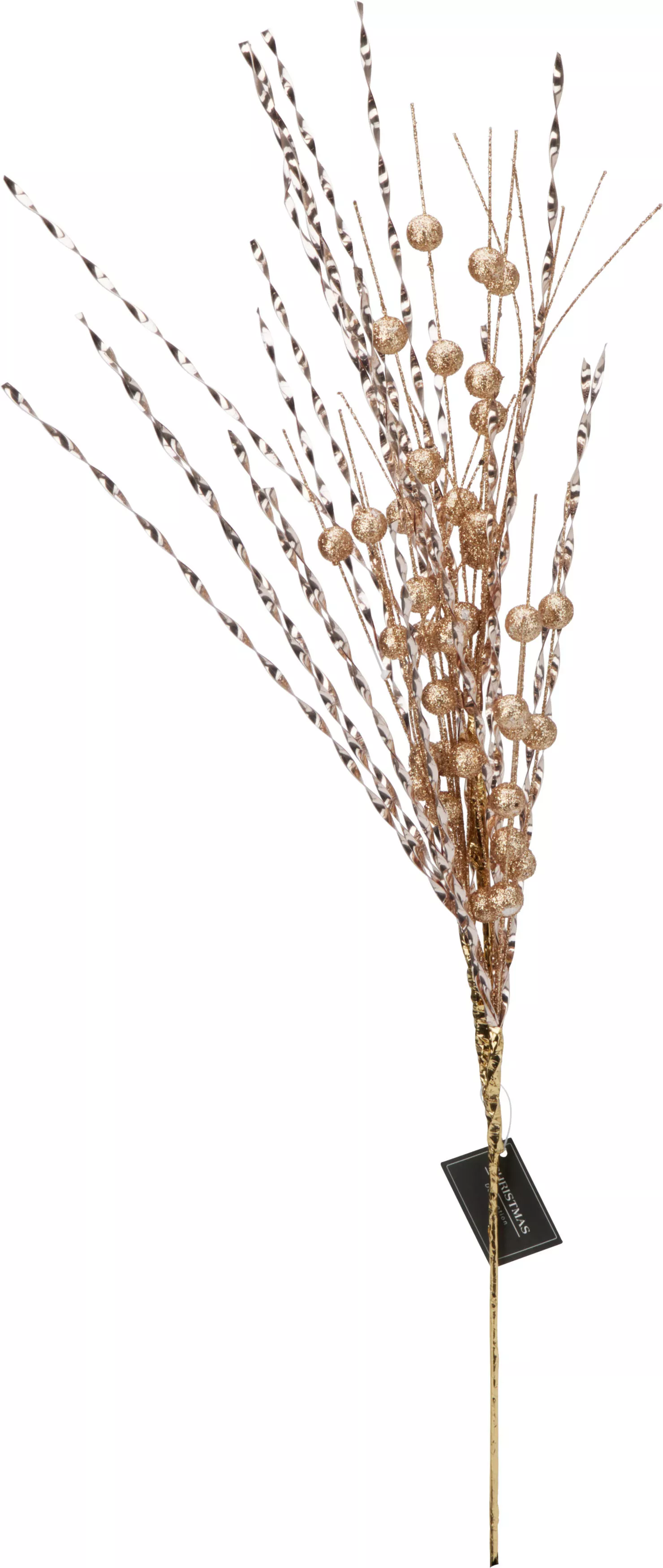 Branche décorative à paillettes cuivrées DEKO