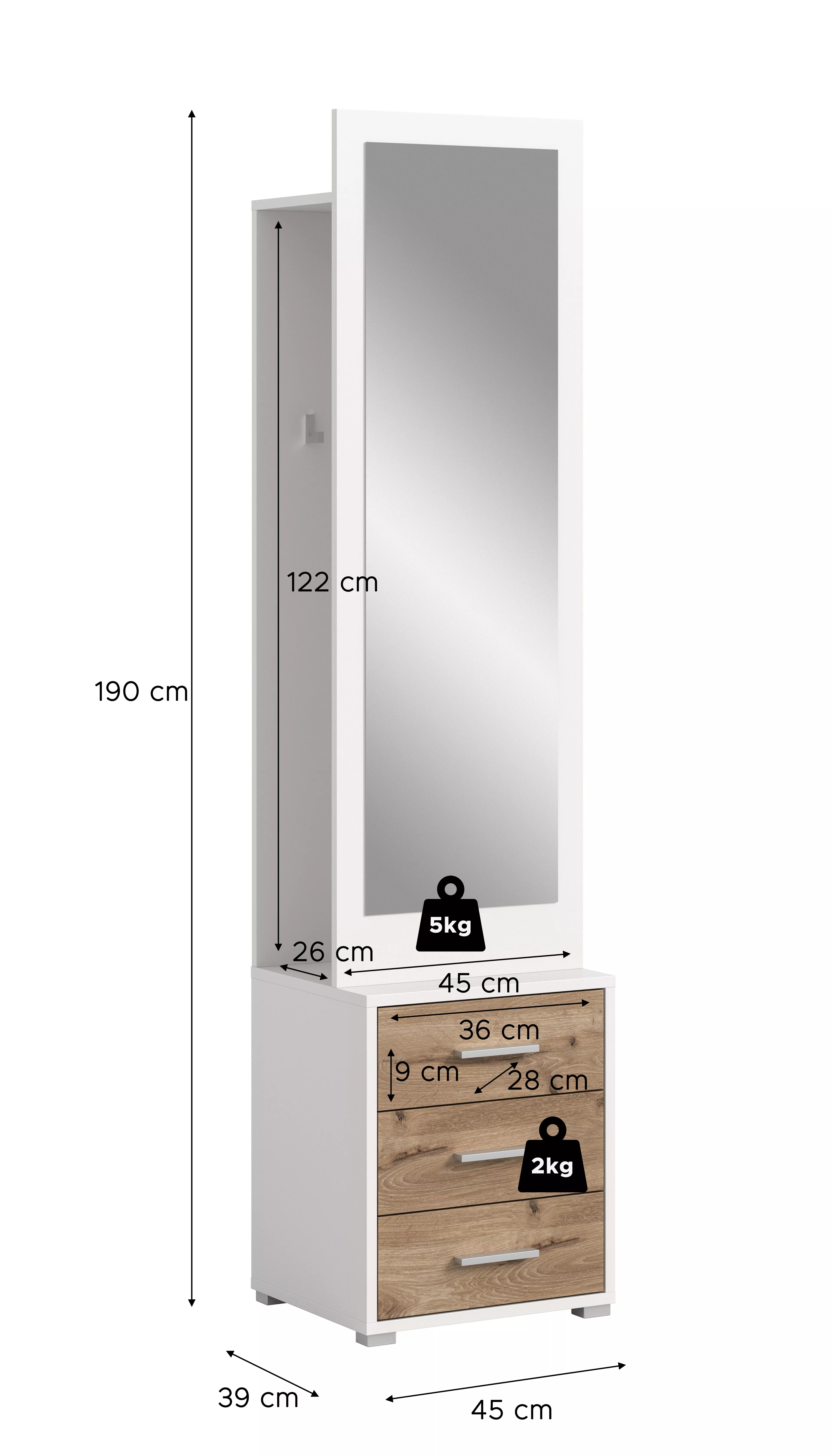 Kompaktgarderobe POLO