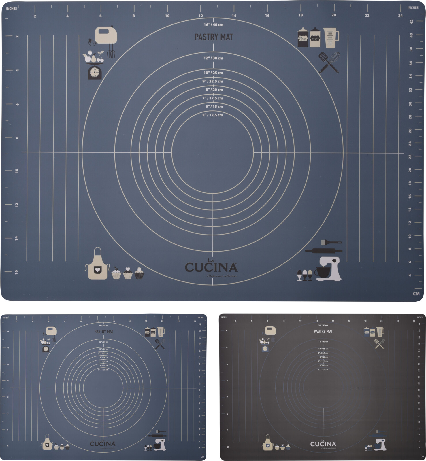 Tapis de pâtisserie 45x65cm SILIKON