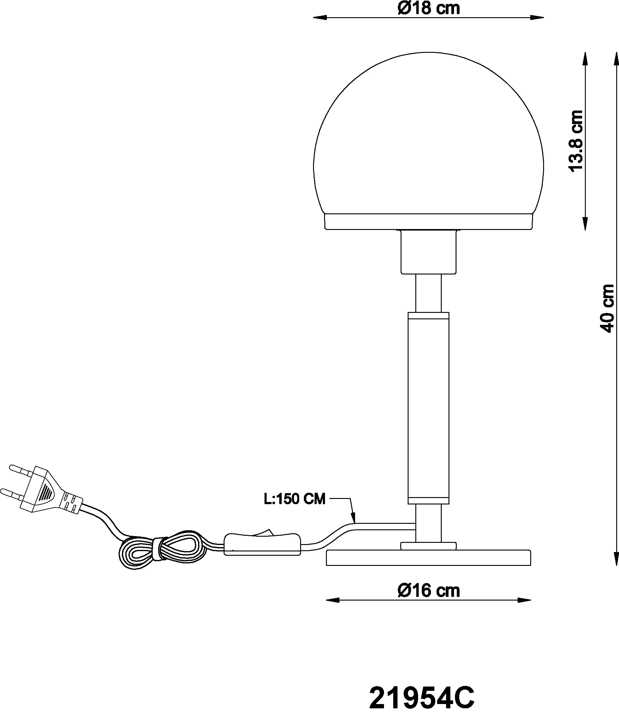 Lampe de table  HAKU