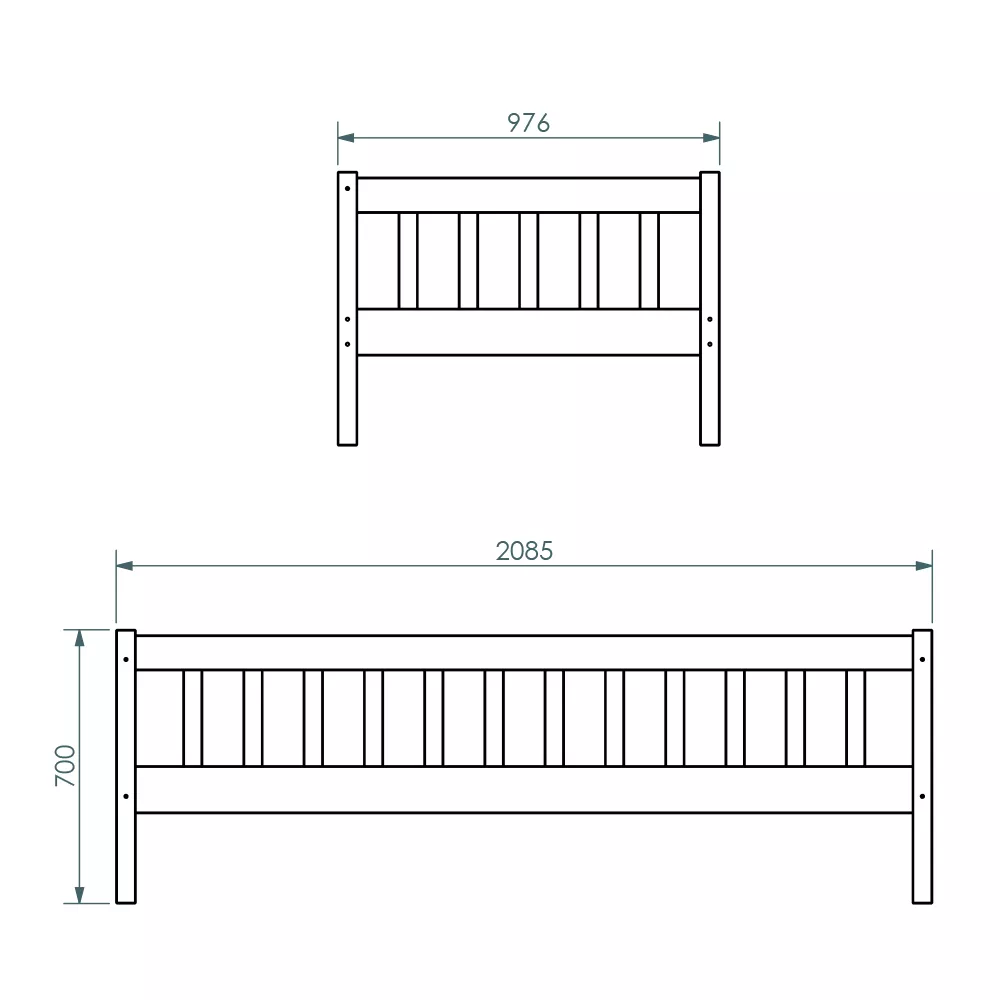 Lit 90 x 200 cm	 SINTRO