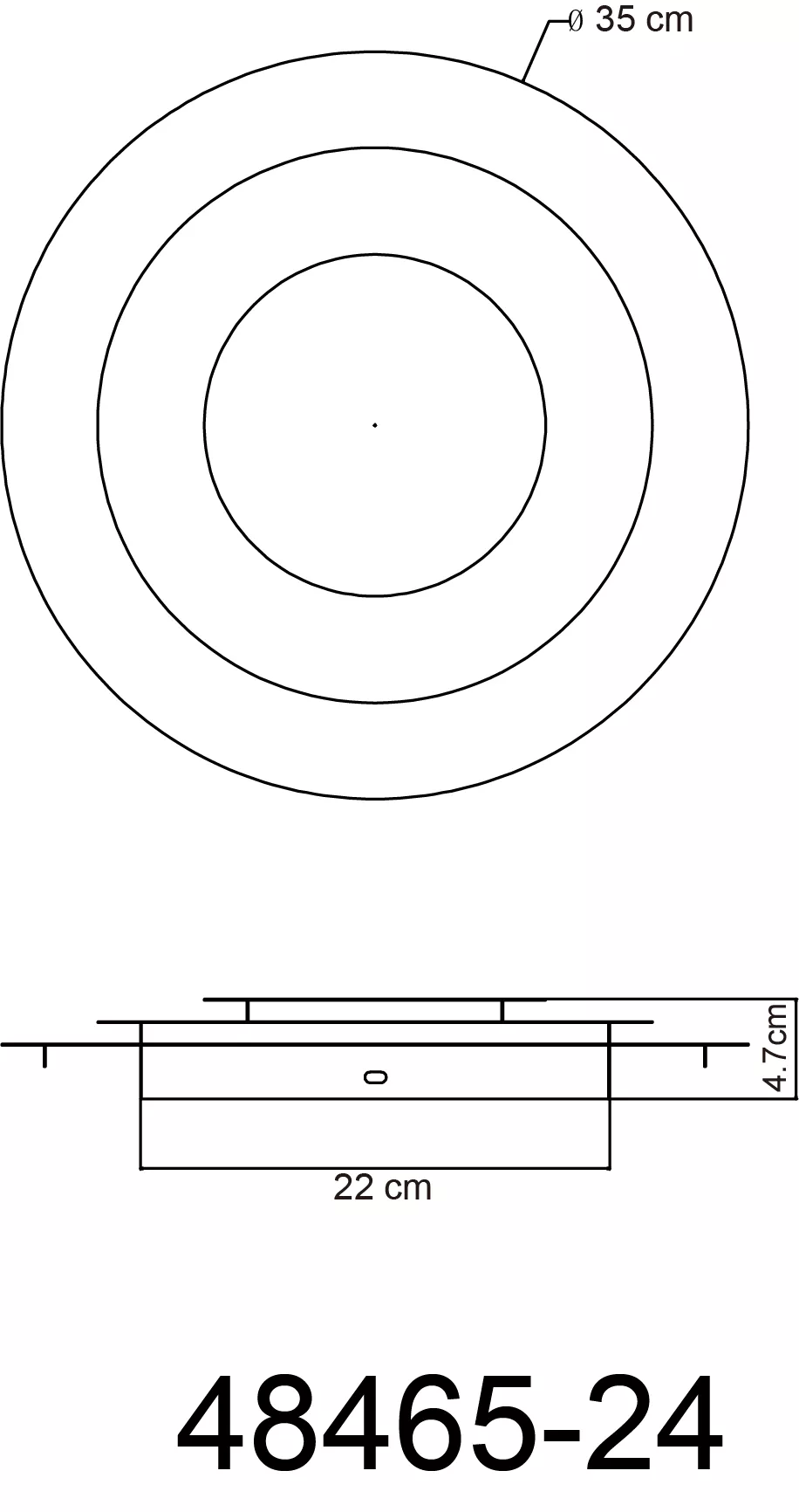 Plafonnier LED HEDA