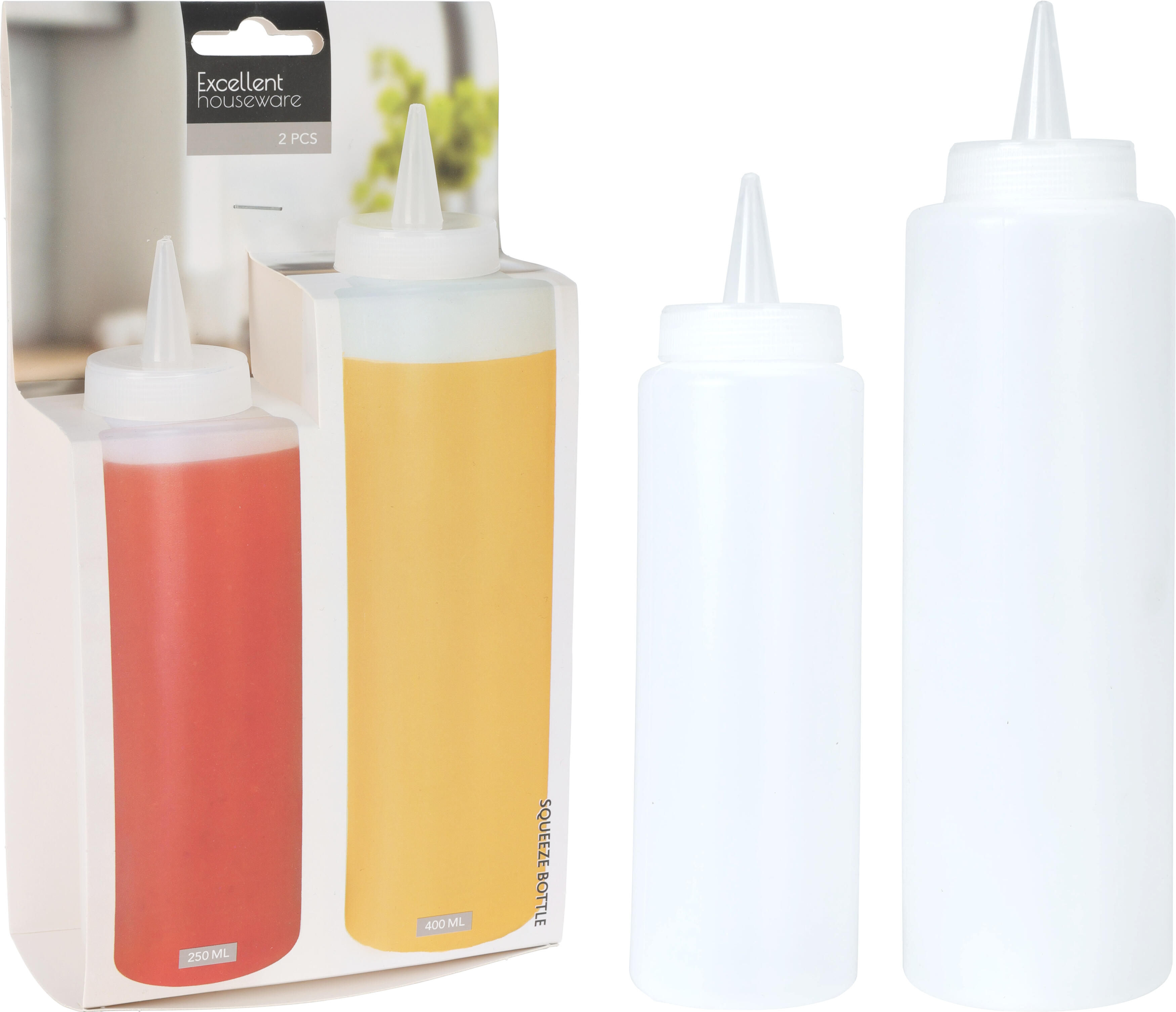 Lot de 2 bouteilles (pour mayo / ketchup) EH