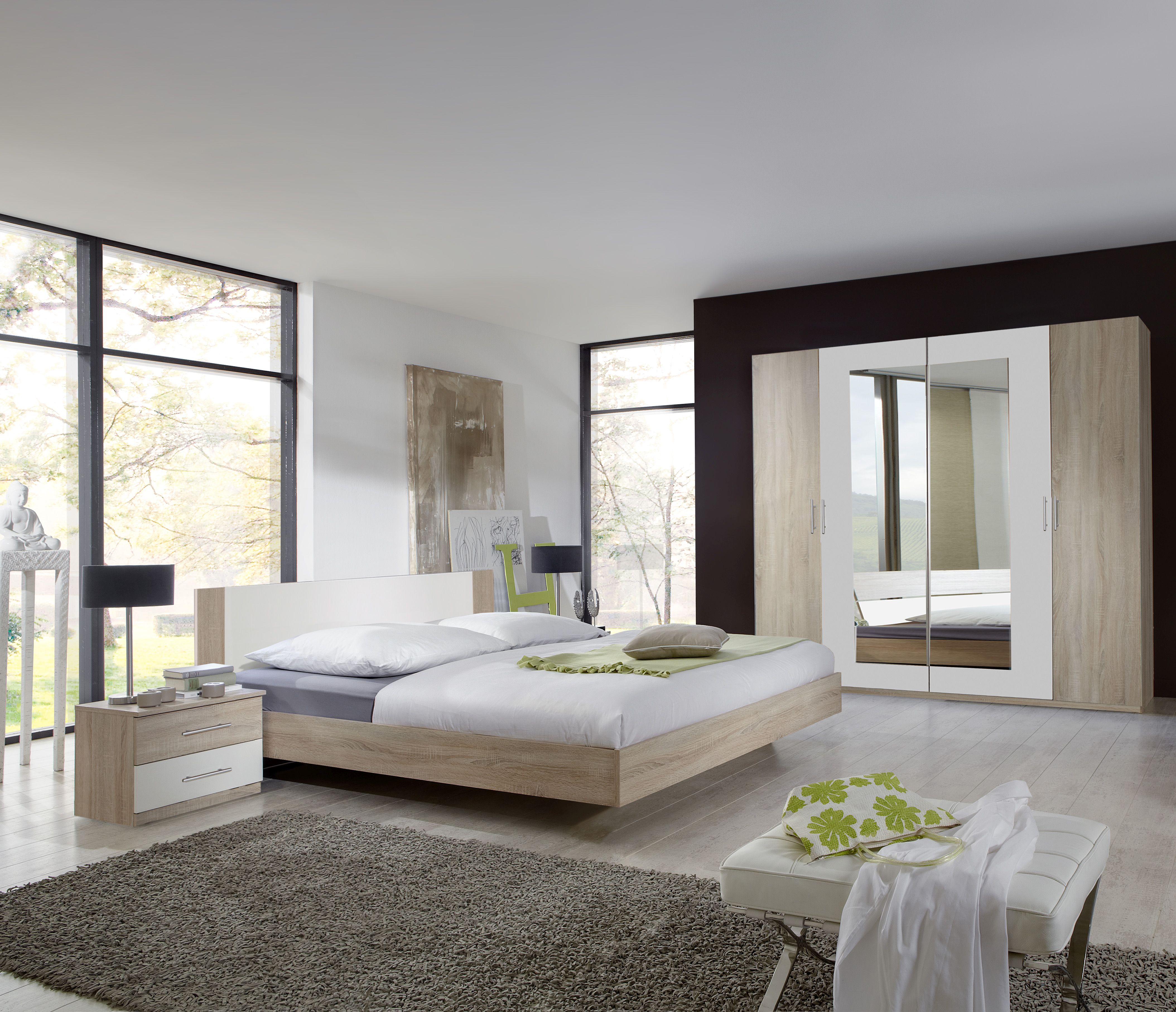 Chambre 4 éléments dont lit 140x190 cm FRANZISKA