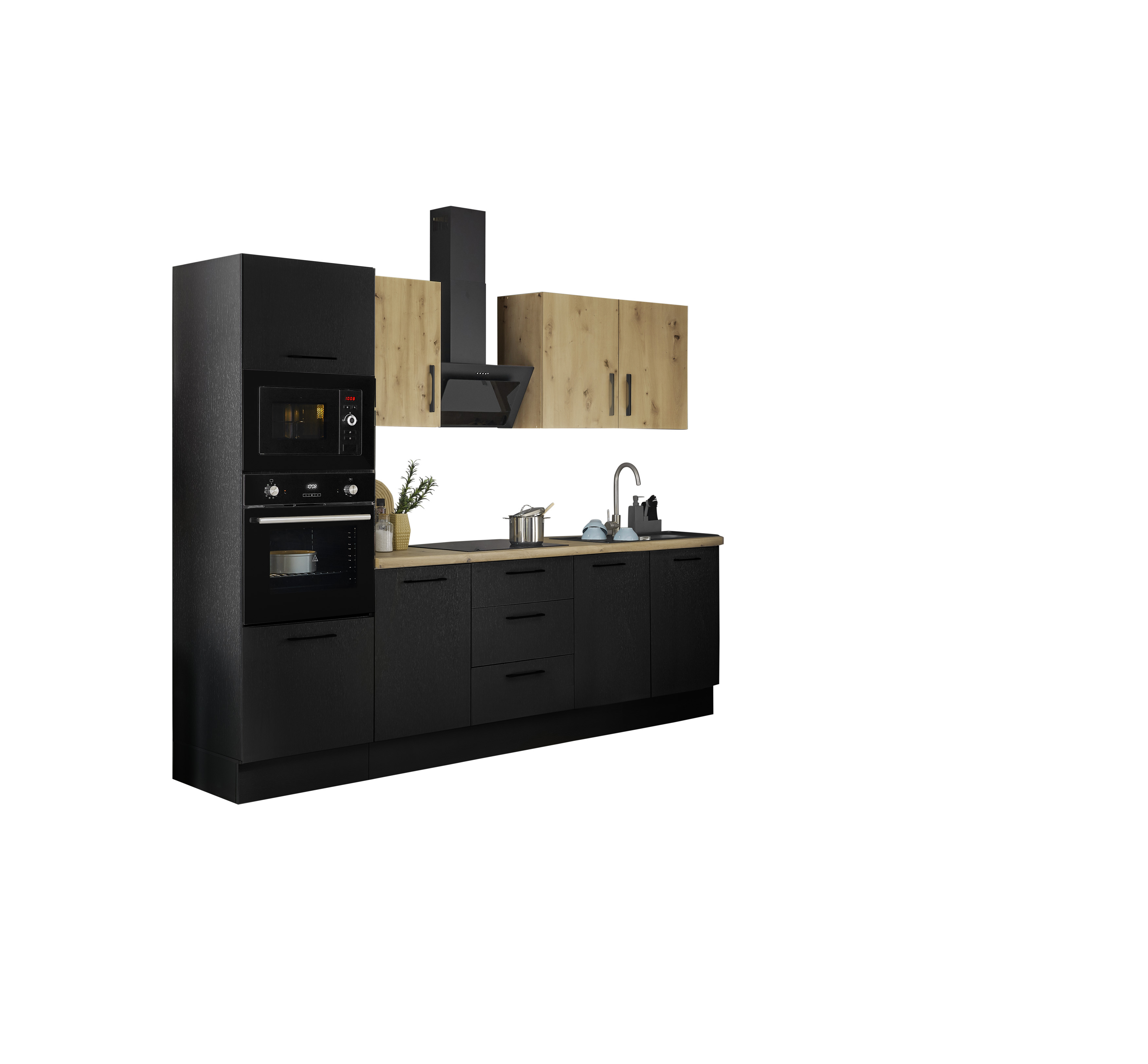 Bloc cuisine avec électroménager CORNWALL (bloc cuisine-four-micro-ondes) VI