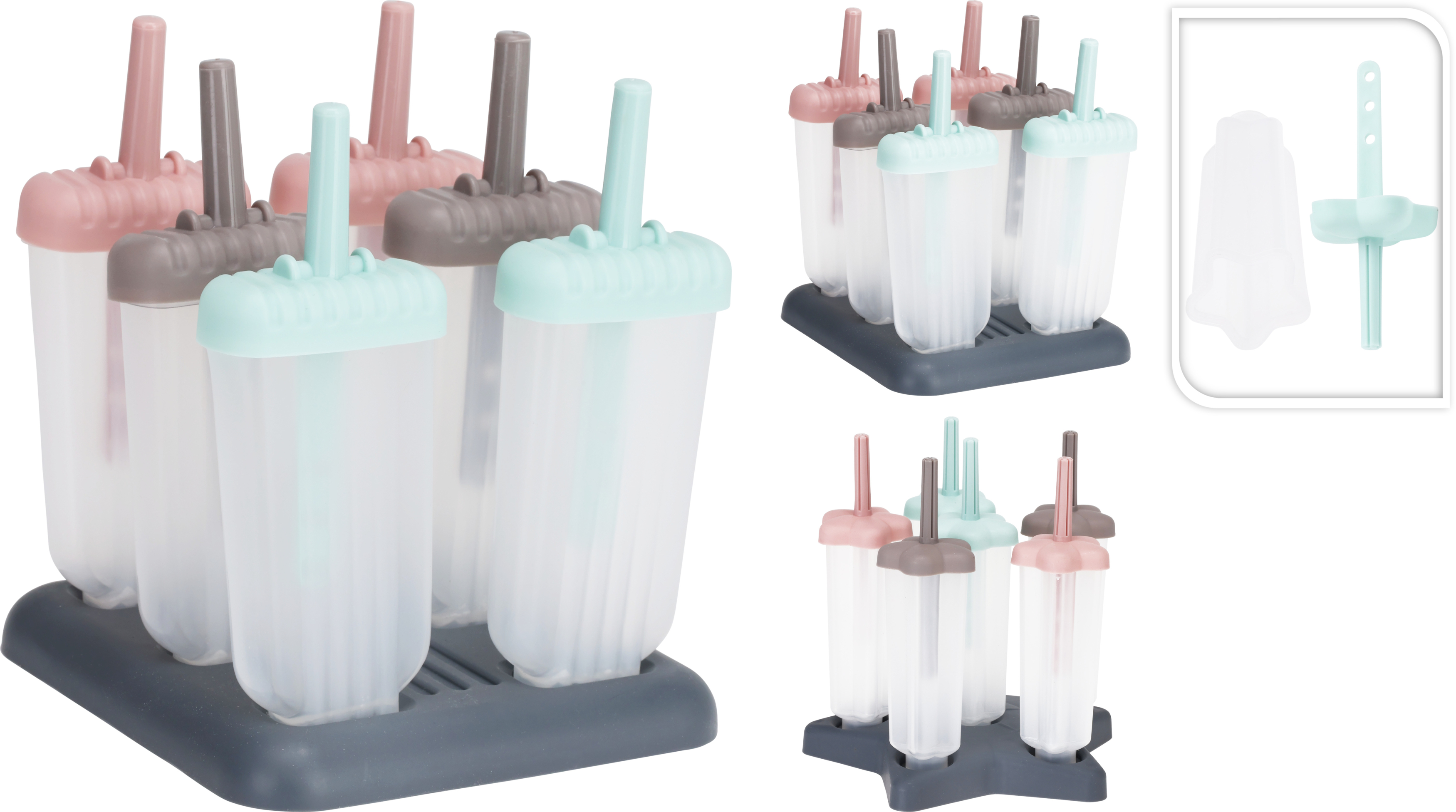 Kit de 6 moules à glace EH