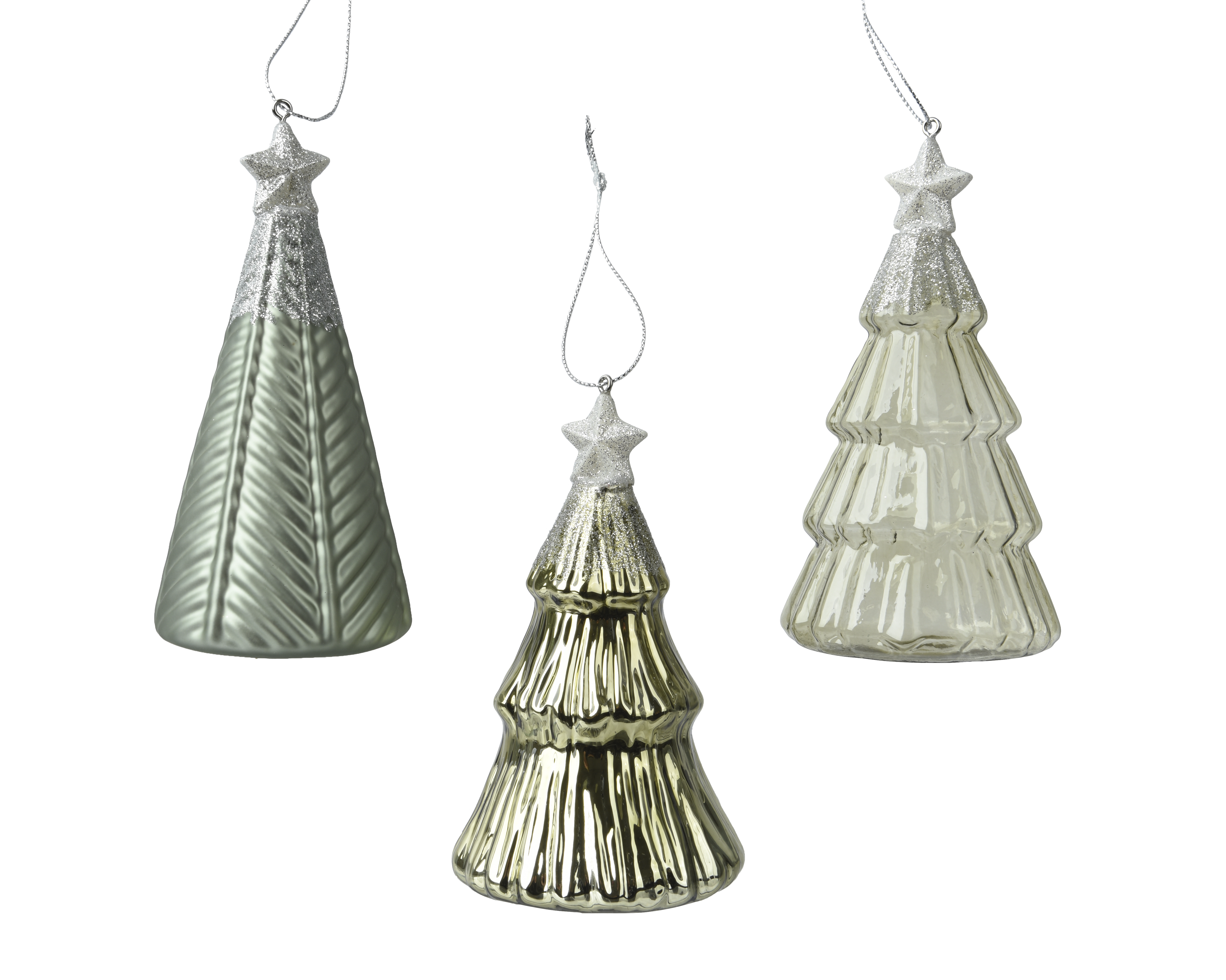 Boule de Noël forme sapin CHRISTMAS