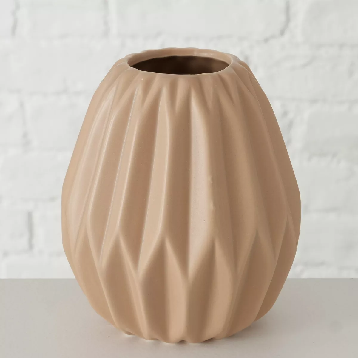 Vase aspect rainuré TAMPA