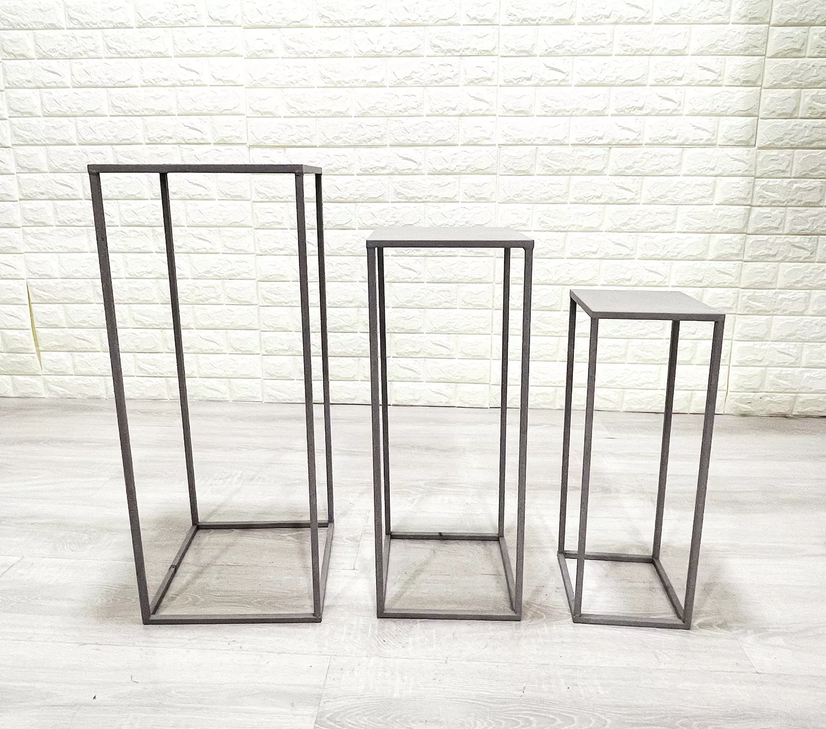 Lot de 3 sellettes porte-plantes VALLETTA 2