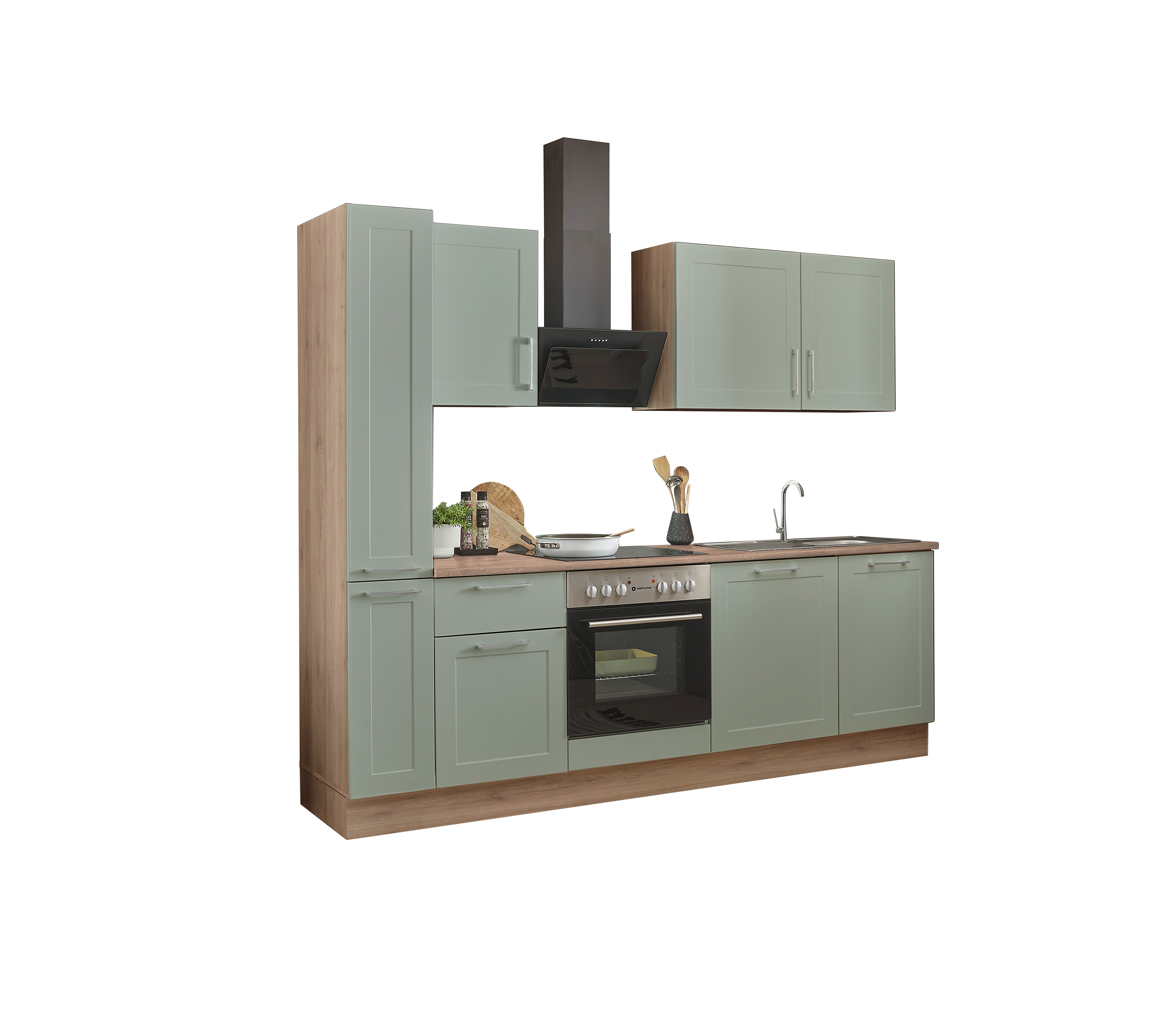 Bloc cuisine avec électroménager HASTINGS (bloc cuisine - armoire coulissante) II