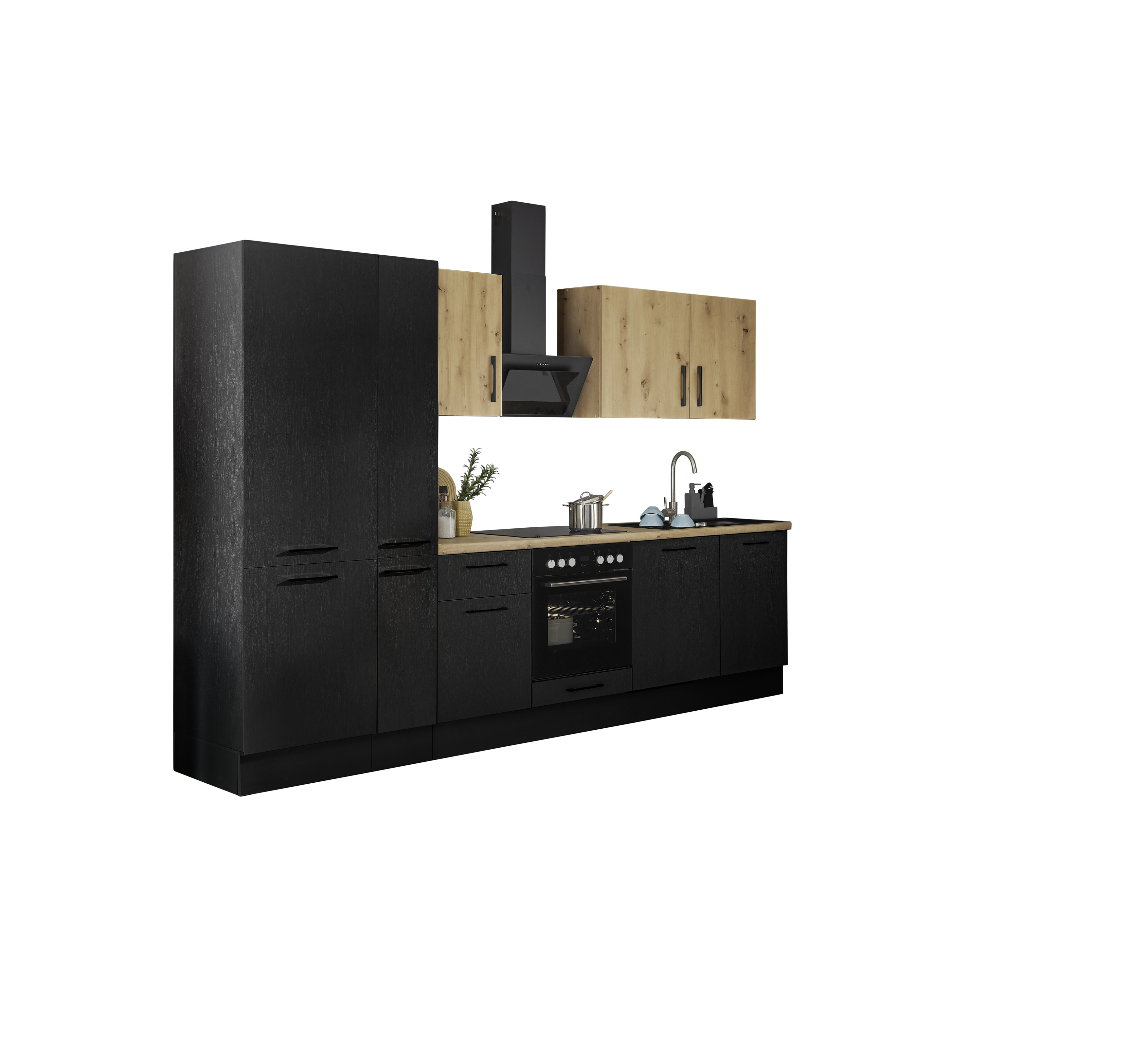 Bloc cuisine avec électroménager CORNWALL (bloc cuisine-lave-vaisselle-réfrigérateur-armoire à provisions) IV