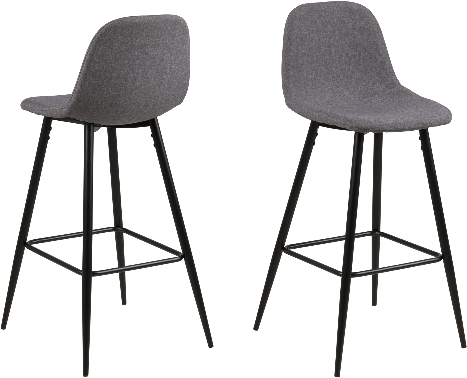 Lot de 2 tabourets de bar WILMA