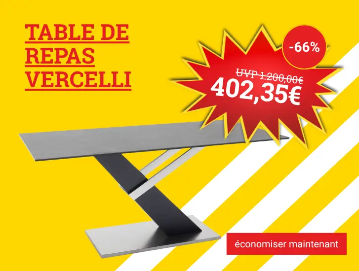 Faites des économies MEGA! Table à manger VERCELLI