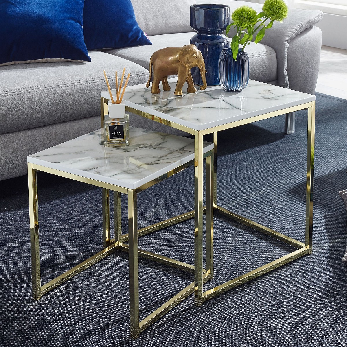 Lot de 2 tables gigognes WOHNLING
