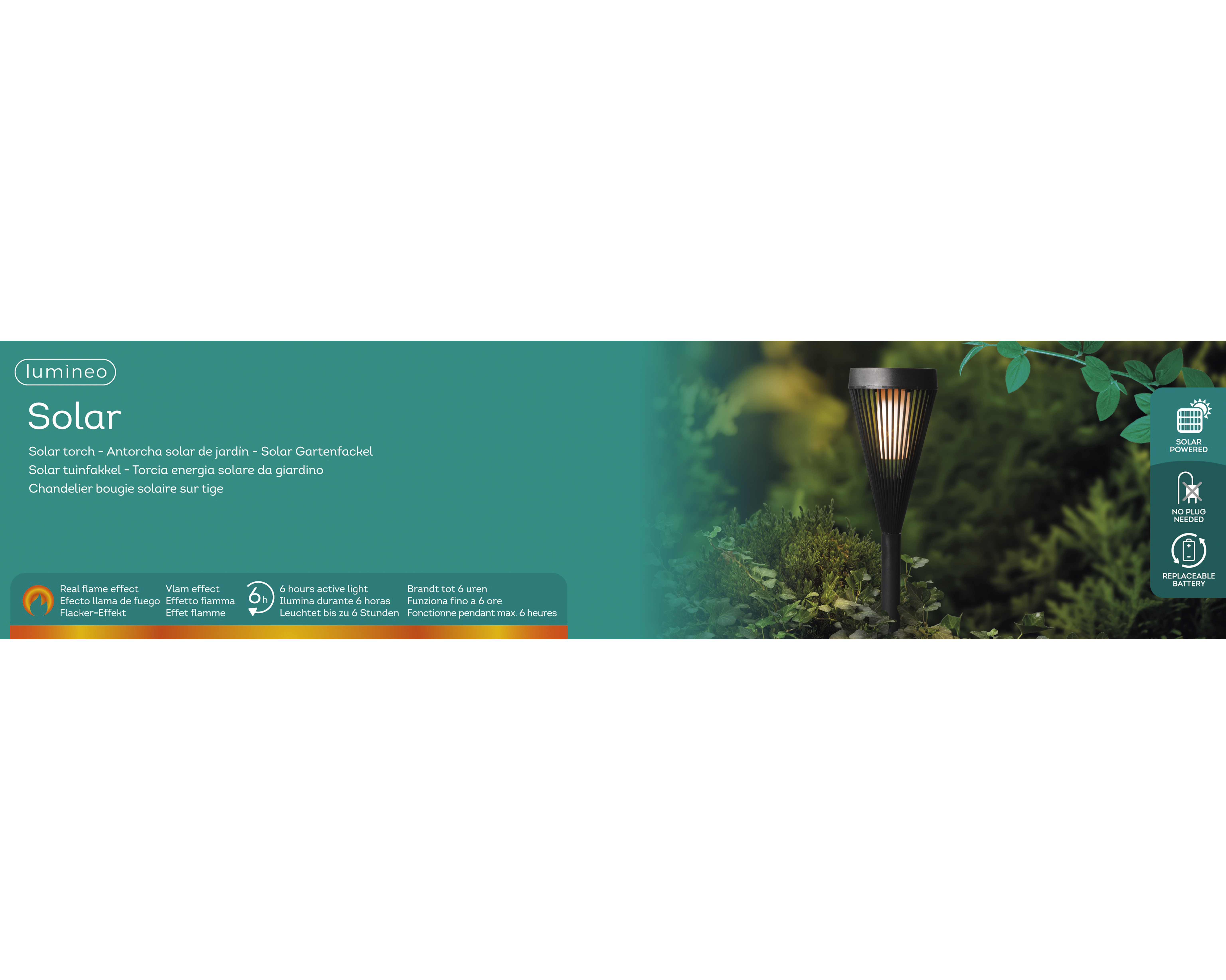 Lampe flambeau LED SOLAR Lampe flambeau LED SOLAR