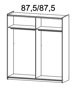 Armoire à portes coulissantes NELAS