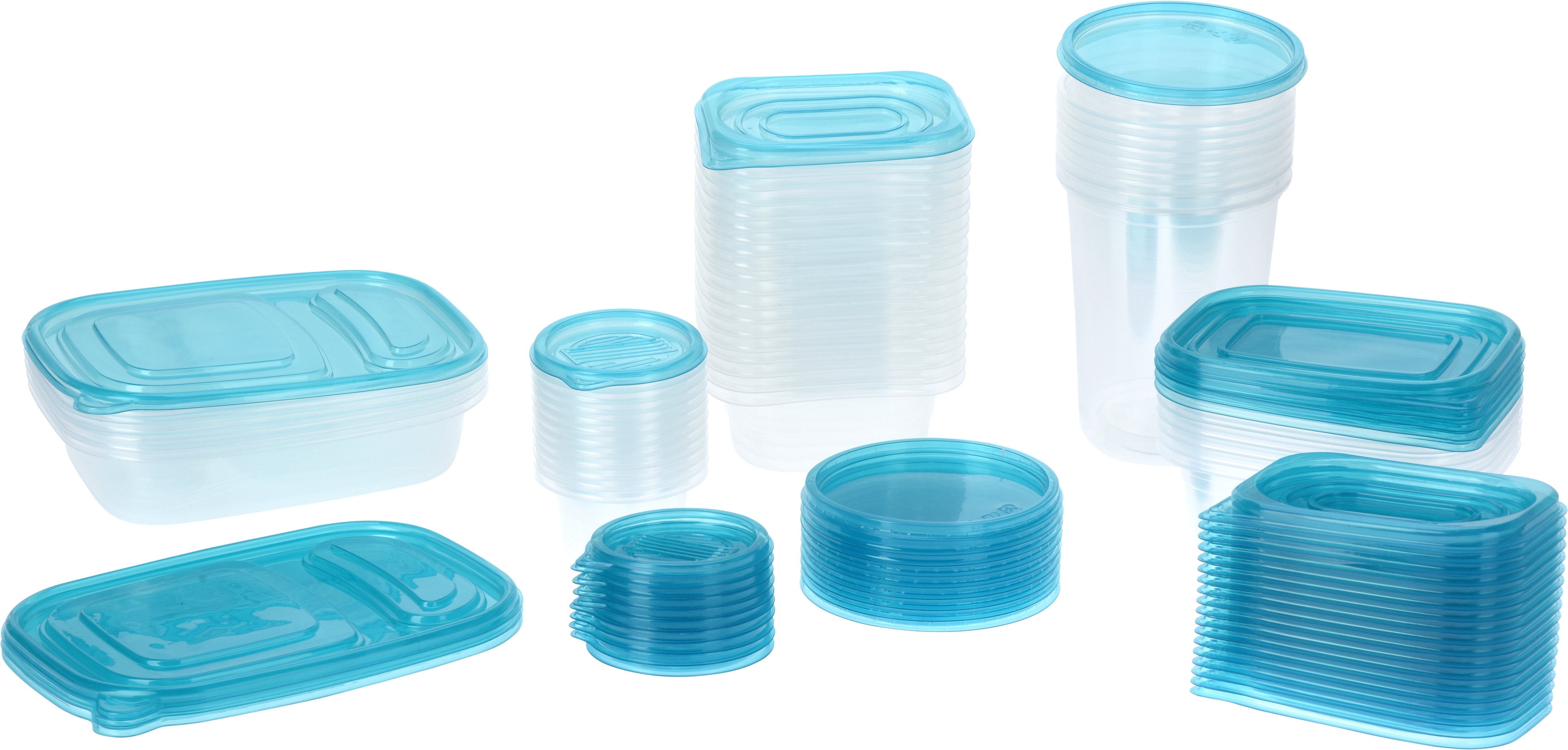 Lot de 100 boîtes plastiques EH
