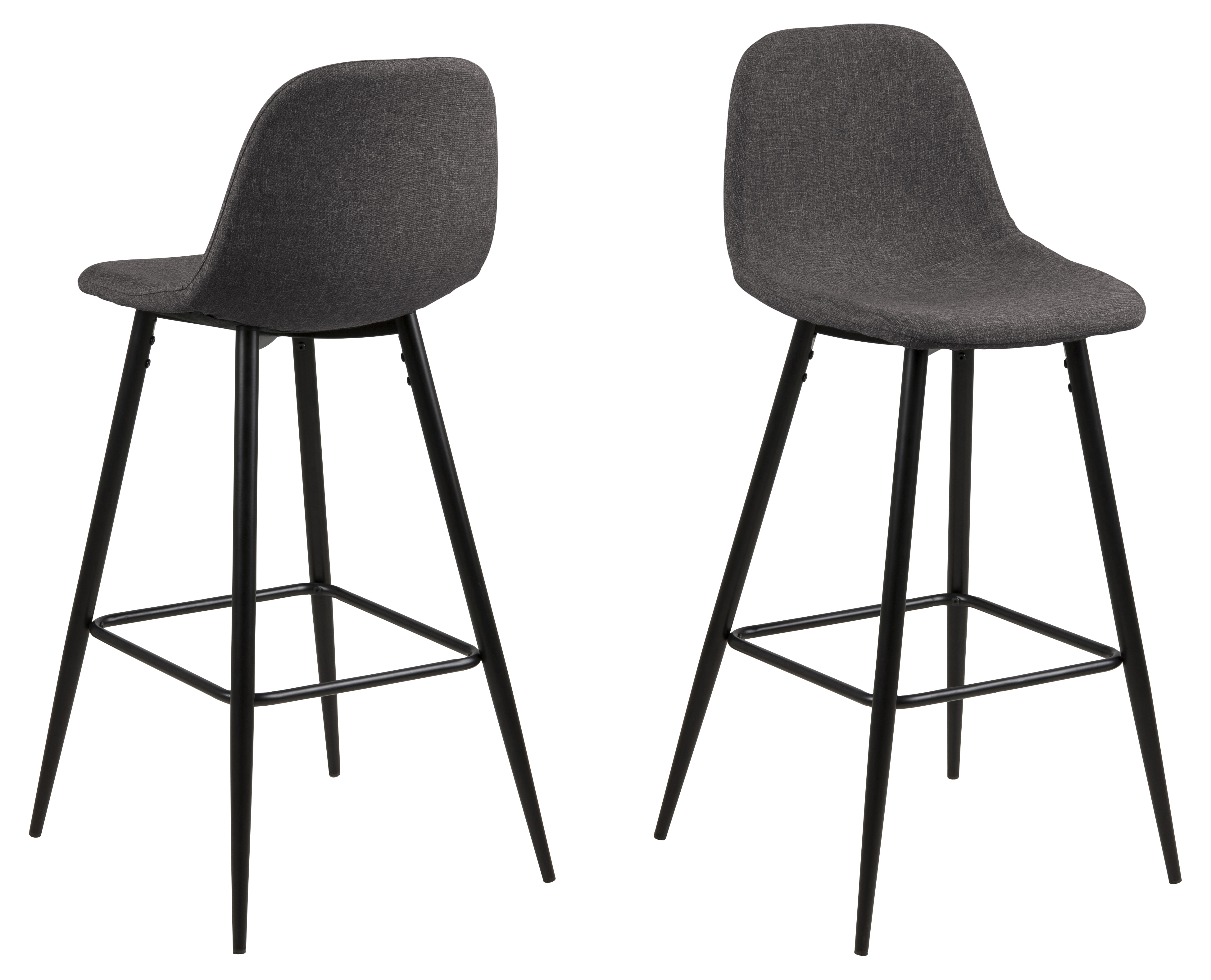 Lot de 2 tabourets de bar WILMA