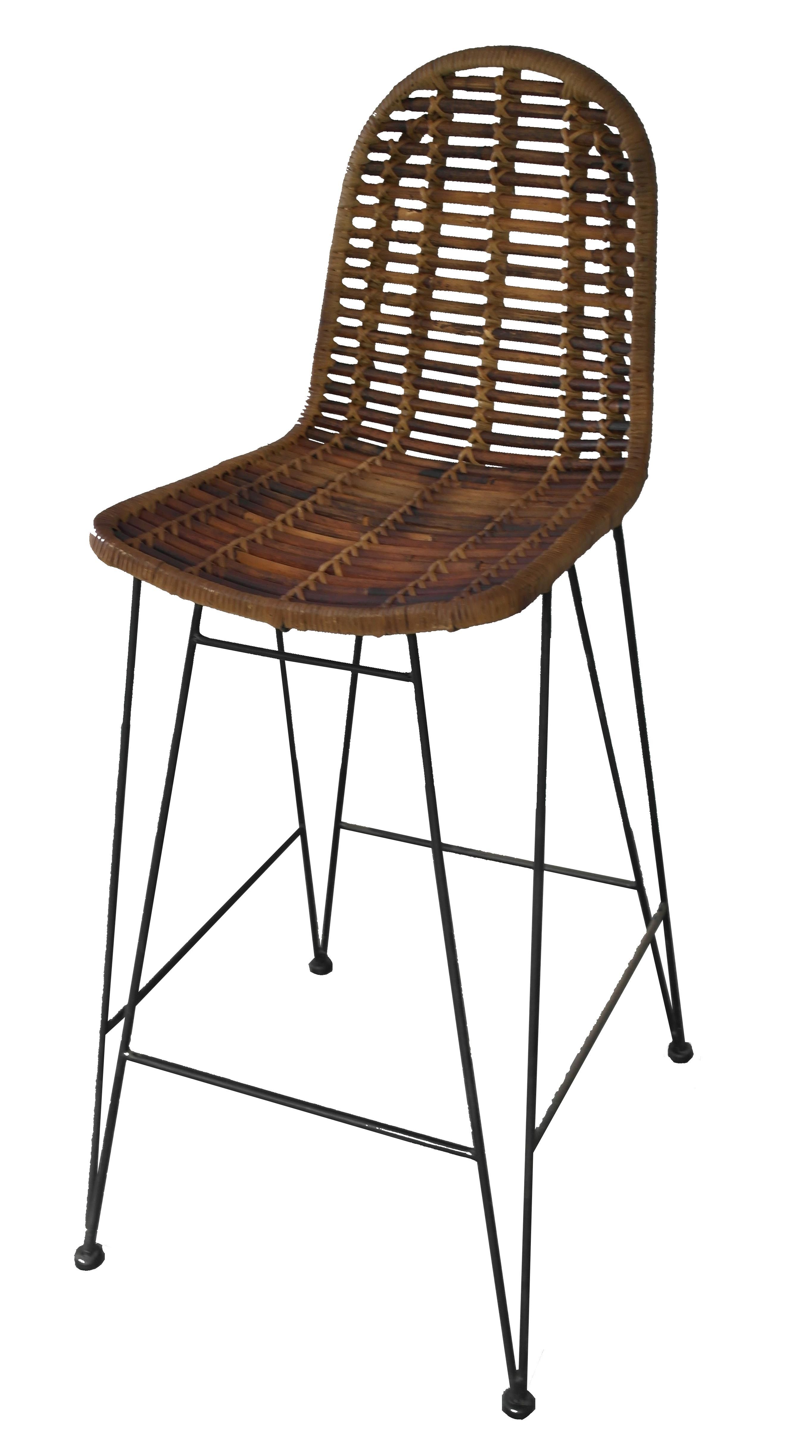 Tabouret de bar RATTAN