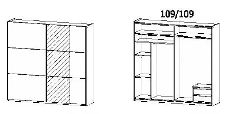 Armoire à portes coulissantes KERRIE