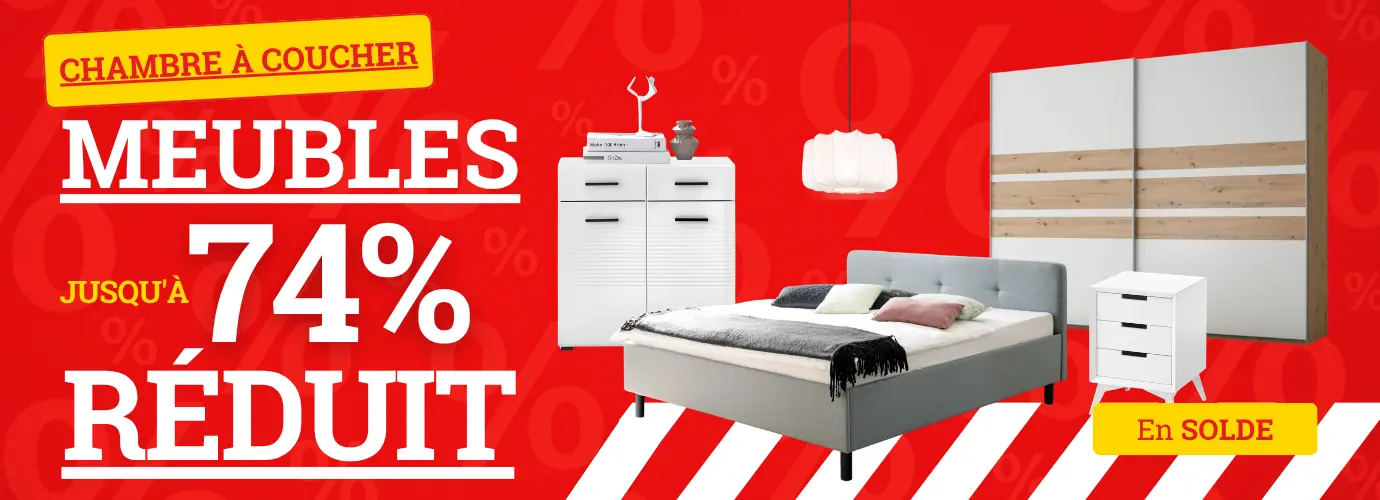 Meubles de chambre à coucher avec jusqu'à 74 % de réduction