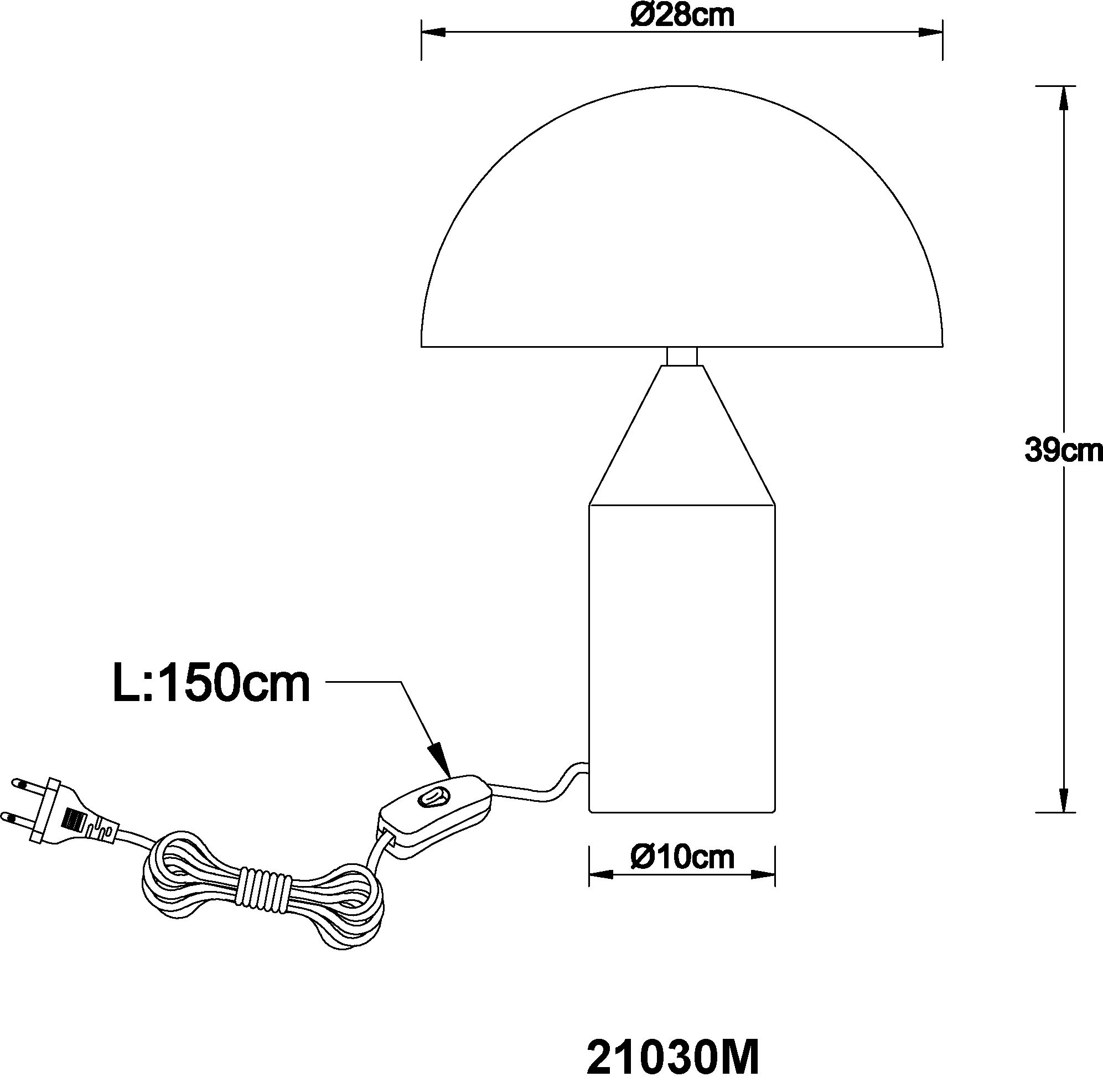 Lampe de table  ATOMA