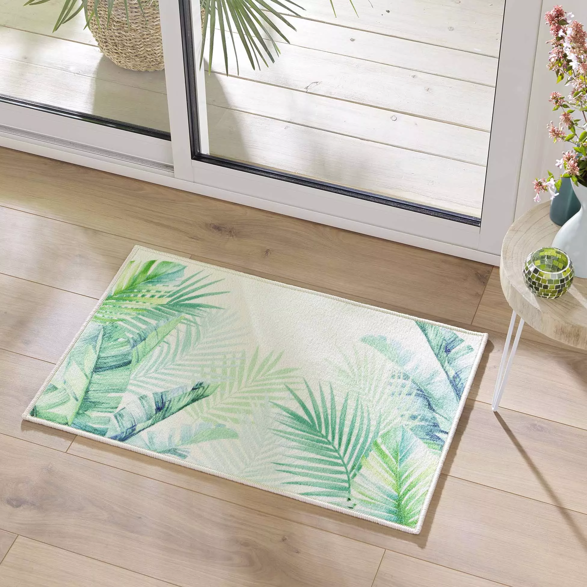 Tapis anti-salissures feuilles 50x80cm NATIVE