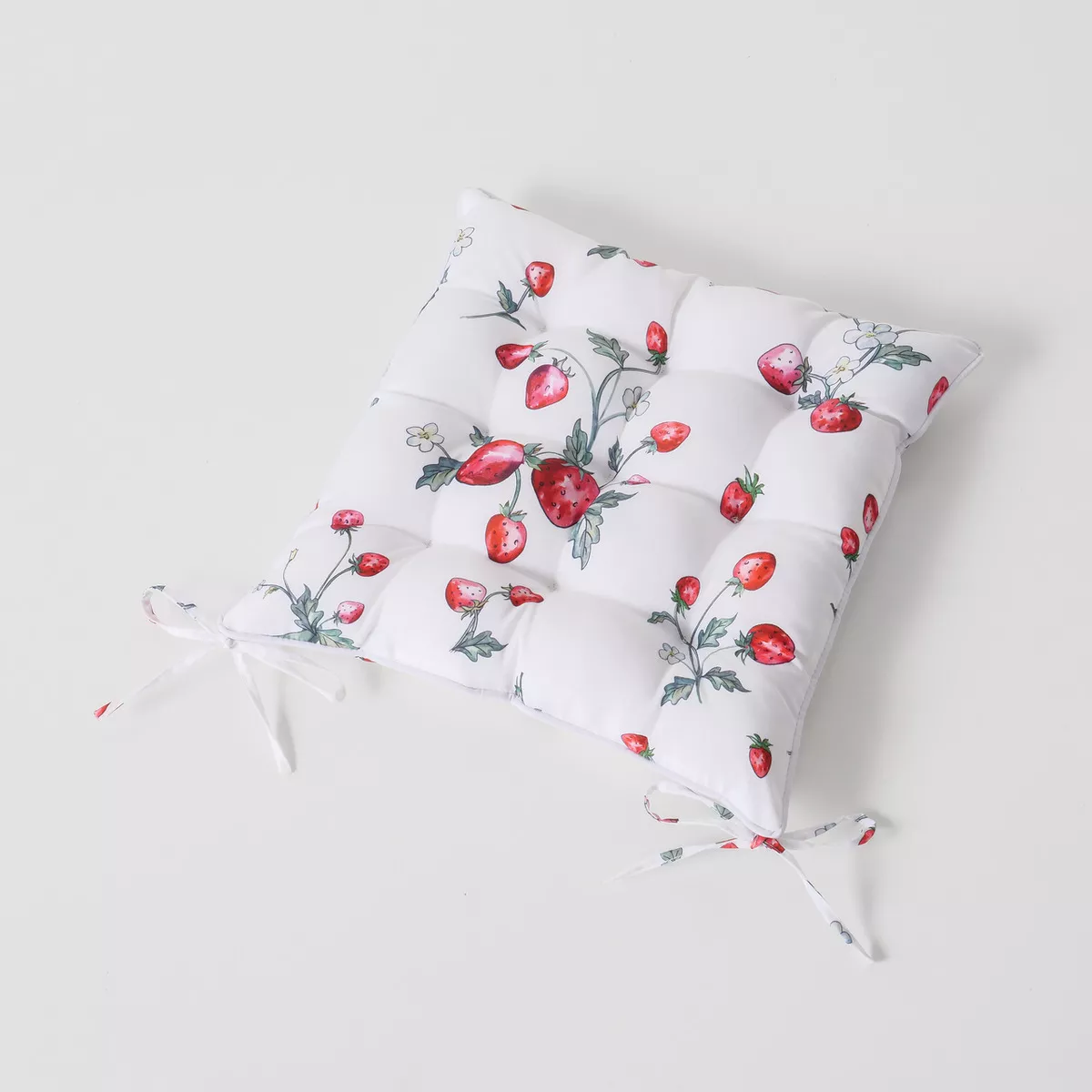Galette de chaise motif fraises EMILY