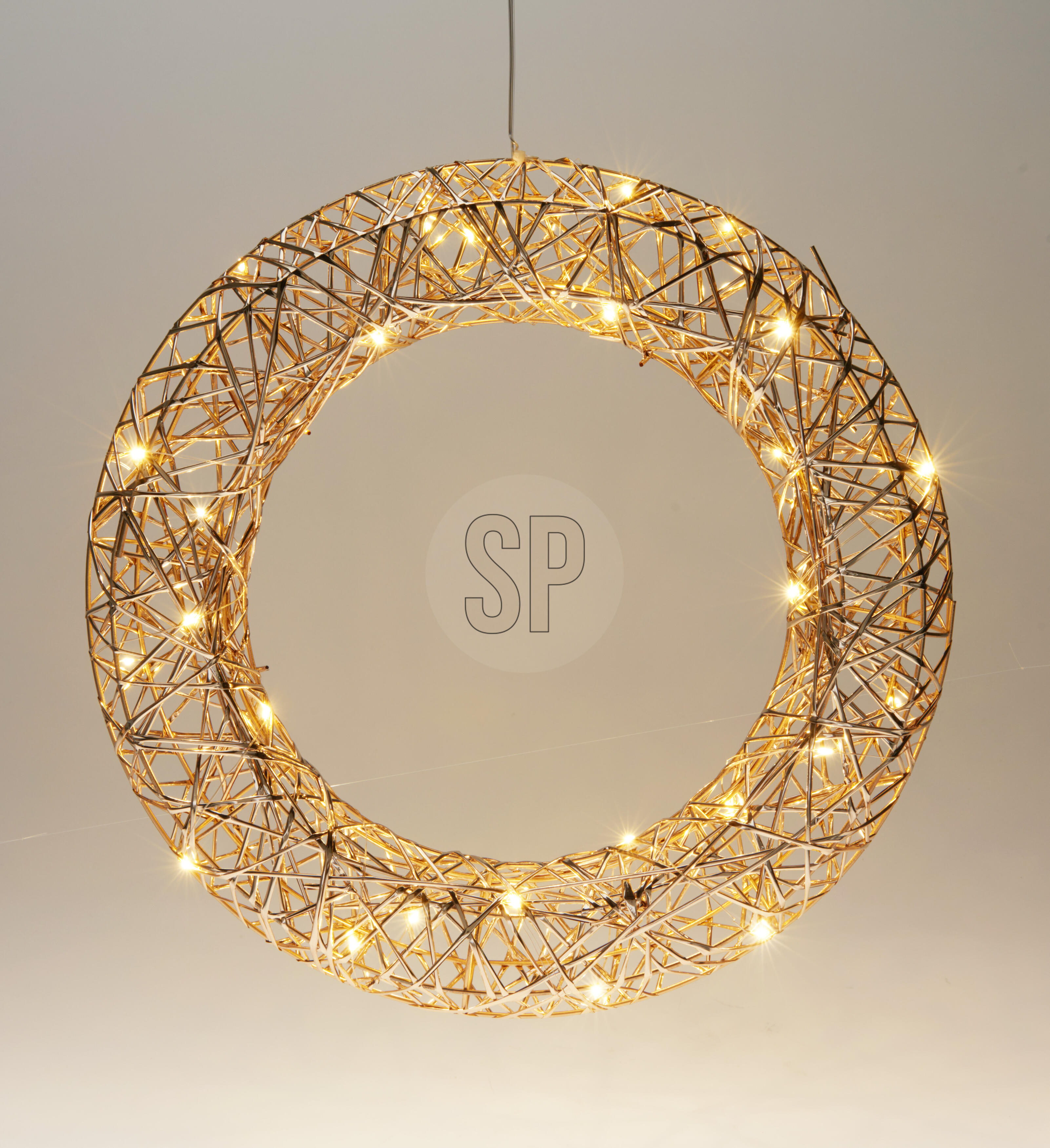 Couronne avec LED CHRISTMAS