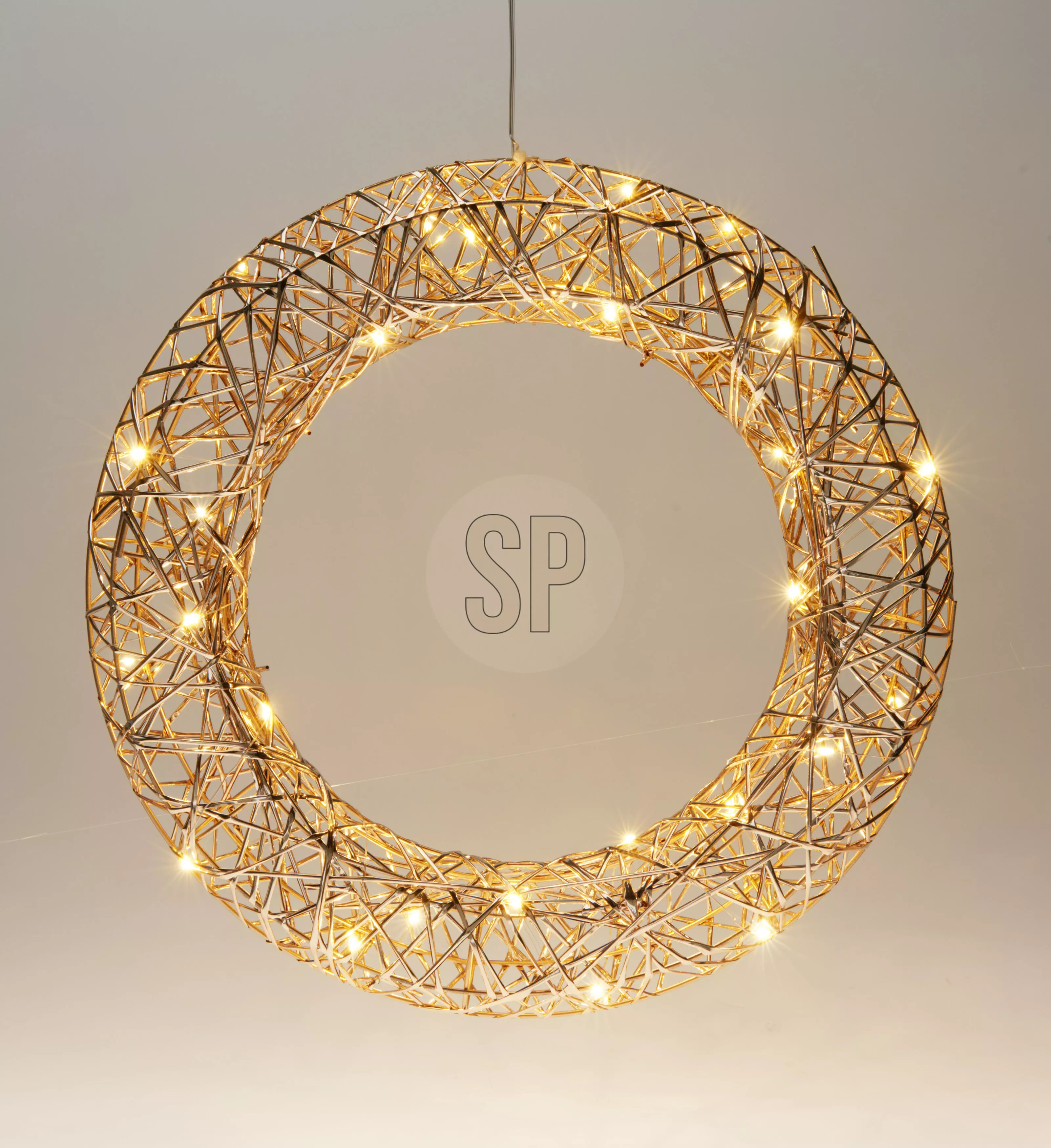 Couronne avec LED CHRISTMAS