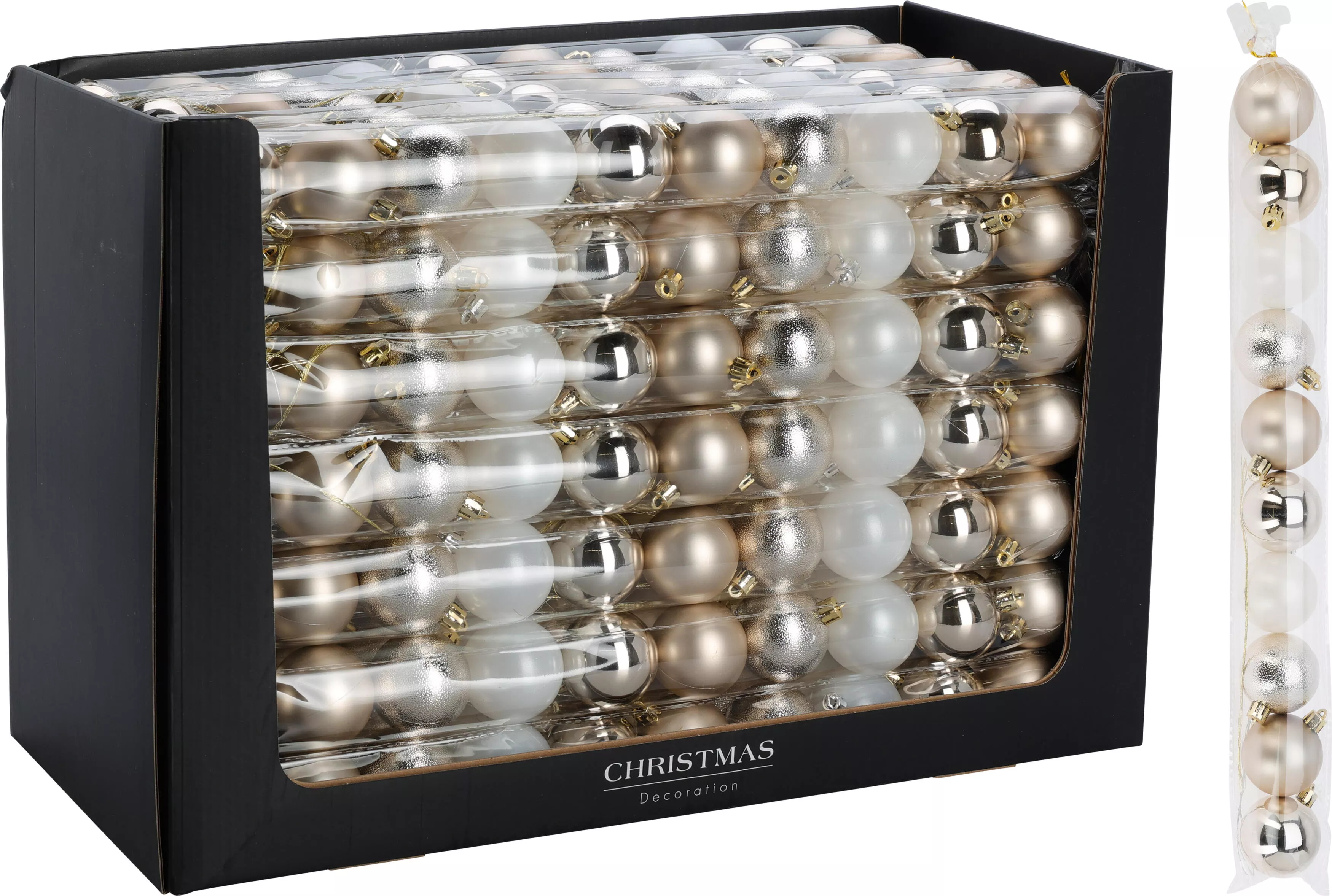 Lot de 10 boules de Noël CHRISTMAS