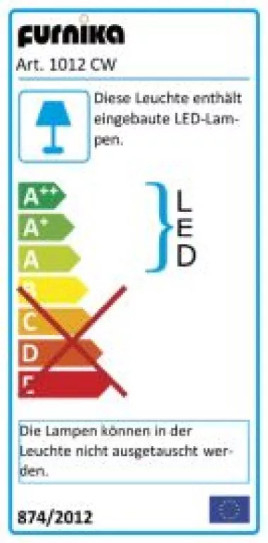 Eclairage LED pour tablettes en verre 1014