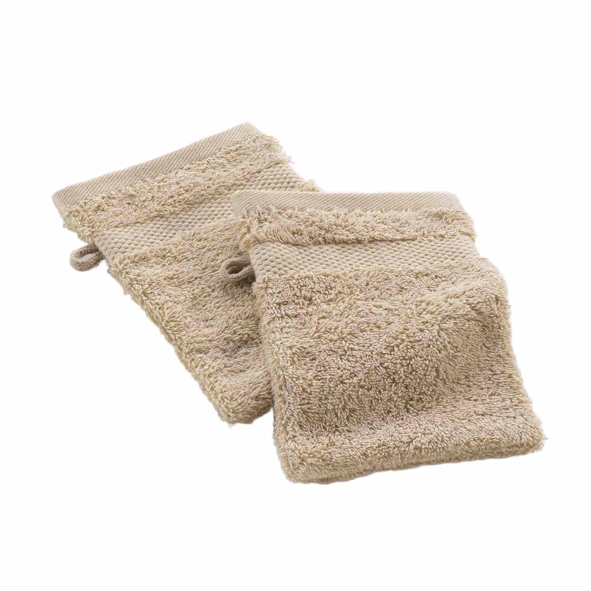 Lot de 2 gants de toilette UNI