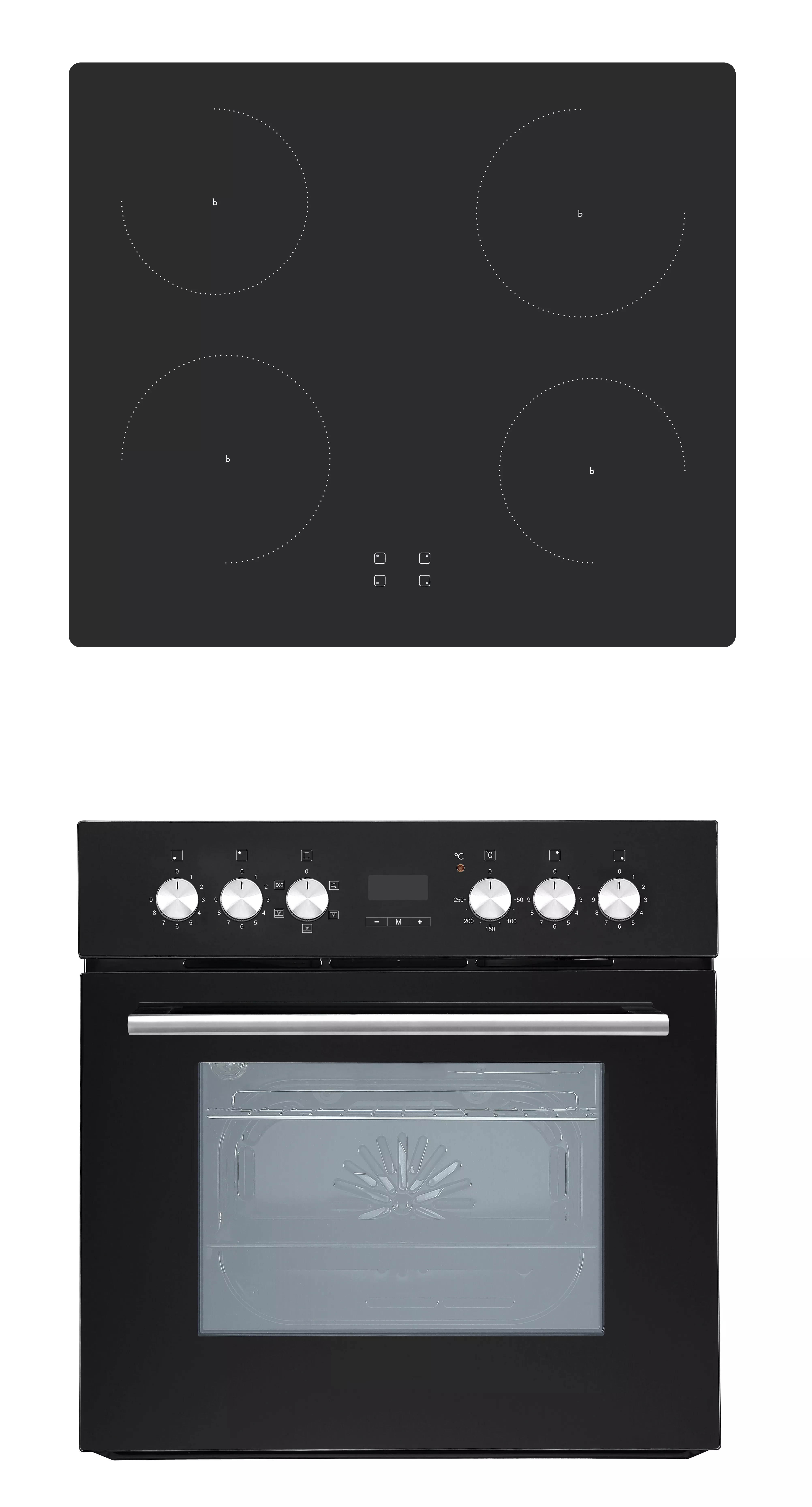 Bloc cuisine avec électroménager MANCHESTER (bloc cuisine-réfrigérateur-armoire coulissante) II