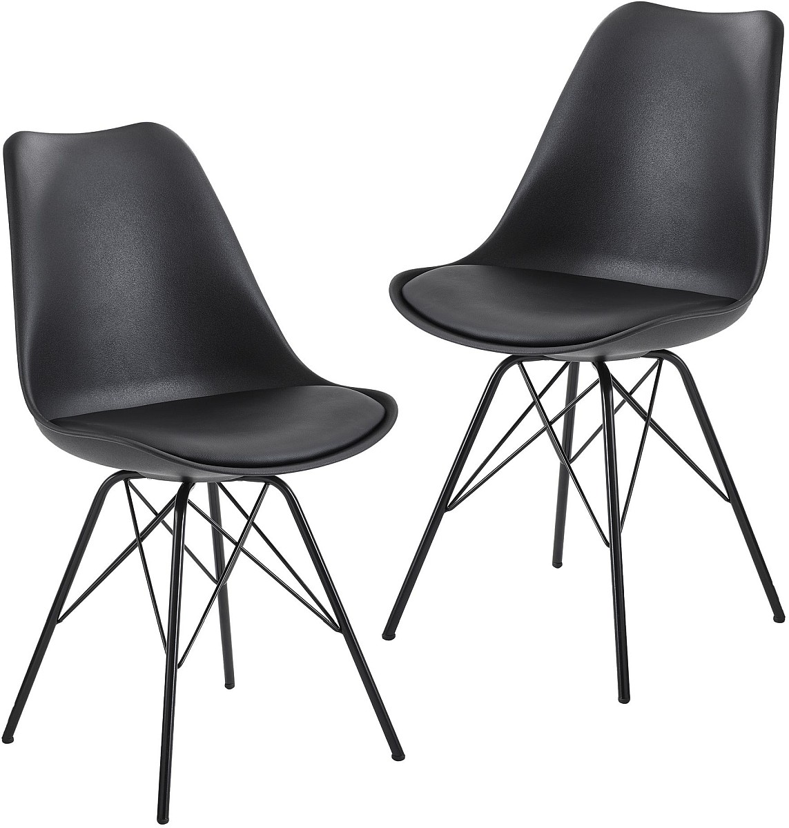 Lot de 2 chaises de salle  à manger WOHNLING Lot de 2 chaises de salle  à manger WOHNLING