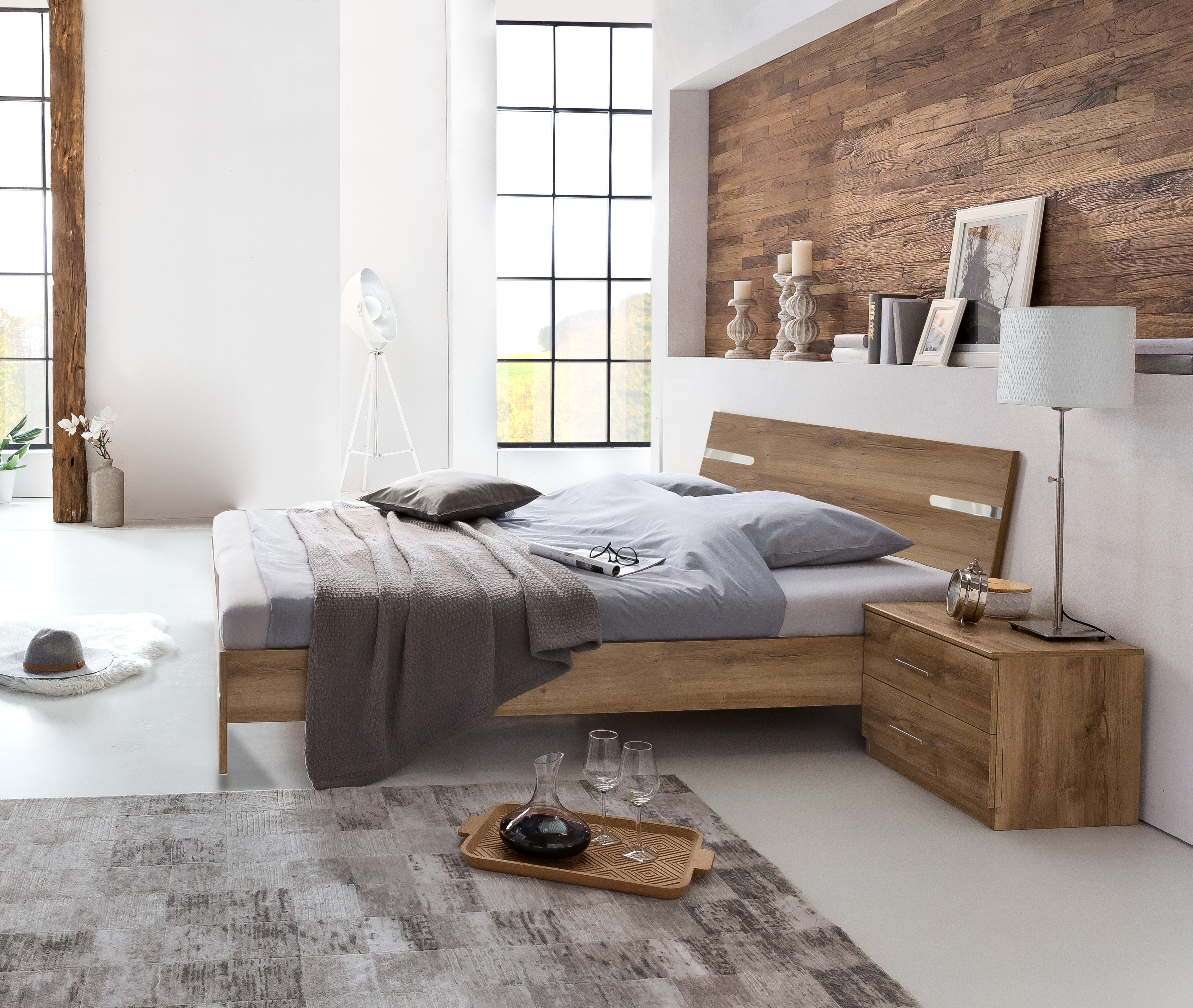 Lit avec chevets ANNA Lit avec chevets ANNA