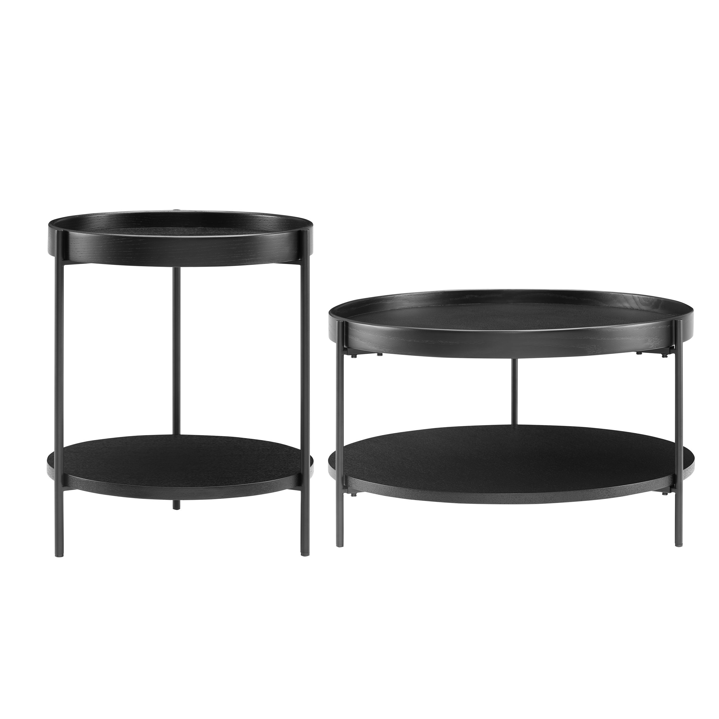 Lot de 2 tables basses 367070 Lot de 2 tables basses 367070