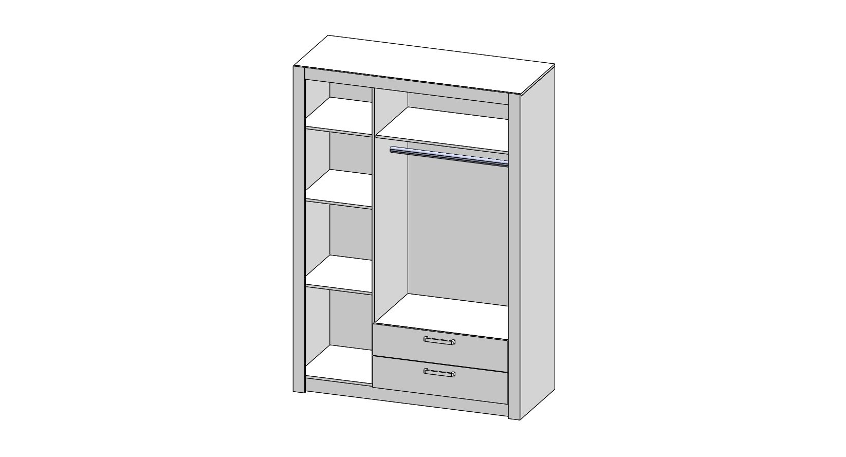 Armoire à vêtements TIMO