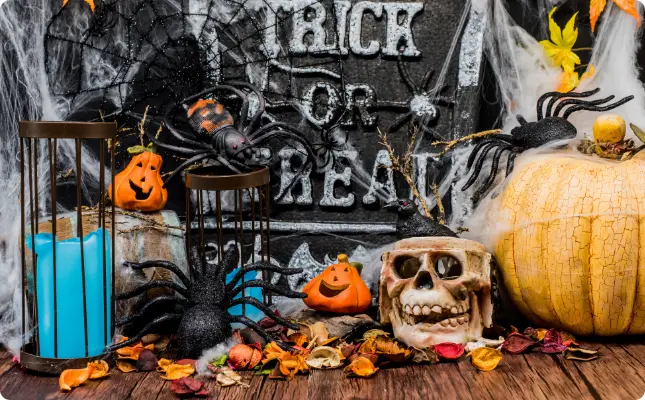 Décorations d'automne effrayantes pour Halloween Décorations d'automne effrayantes pour Halloween